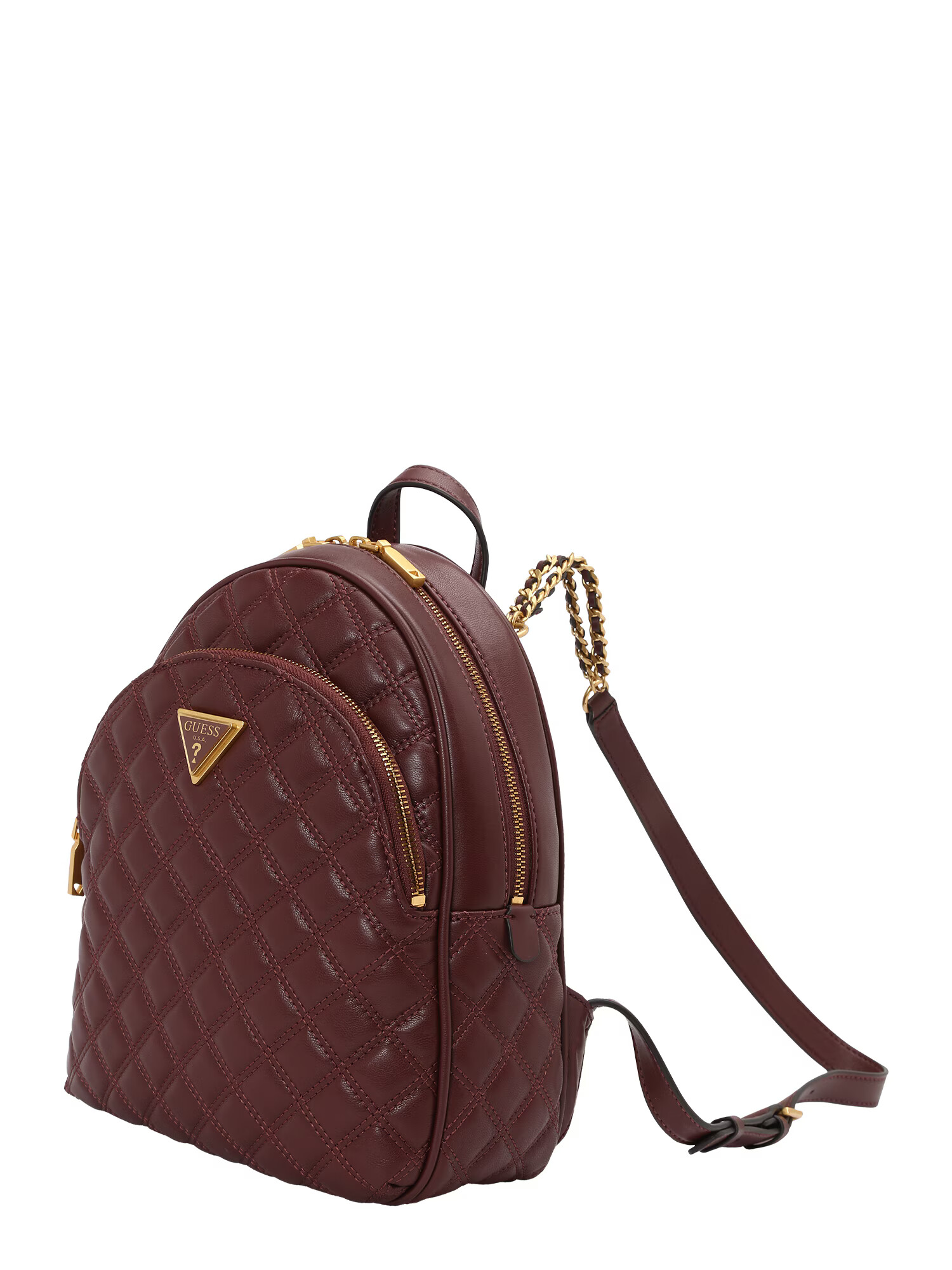 GUESS Rucsac 'GIULLY' auriu / roșu burgundy - Pled.ro