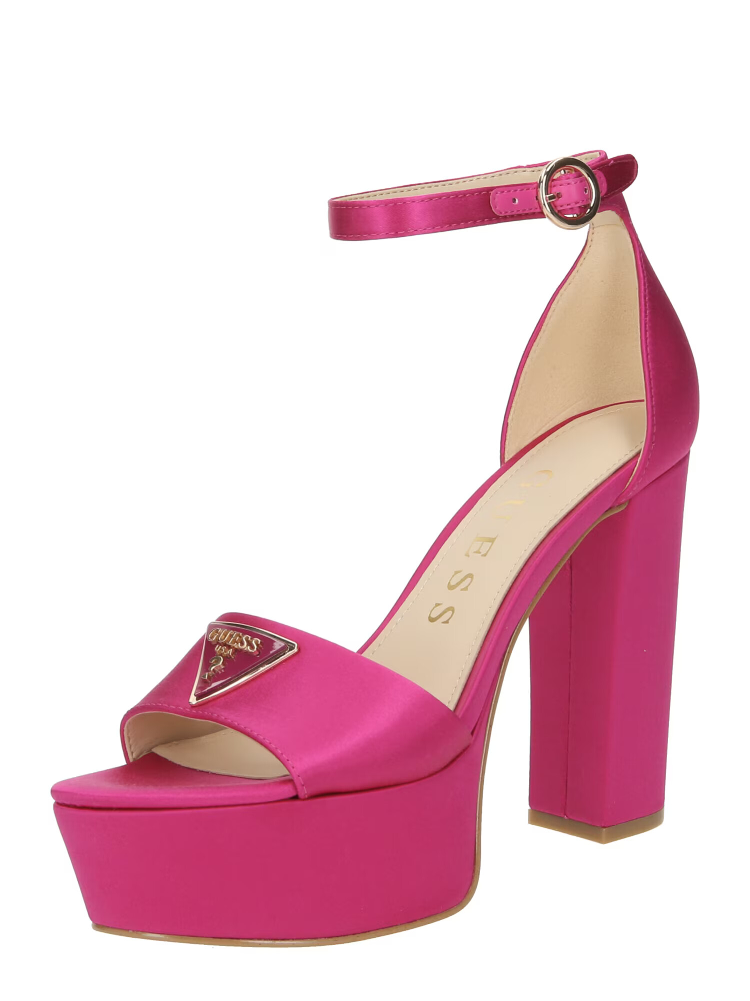 GUESS Sandale 'SETON2' auriu / magenta - Pled.ro