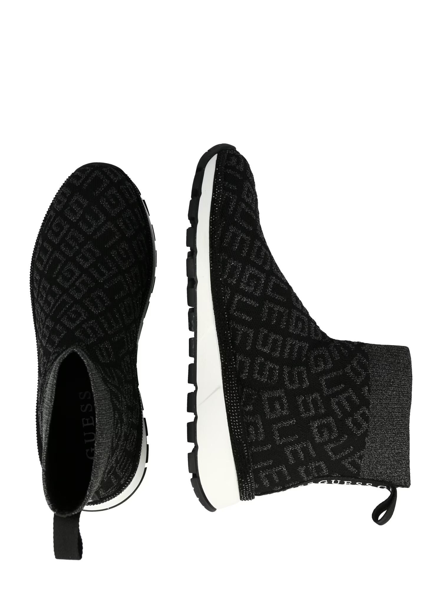 GUESS Sneaker înalt 'Zyla' negru / negru amestecat - Pled.ro