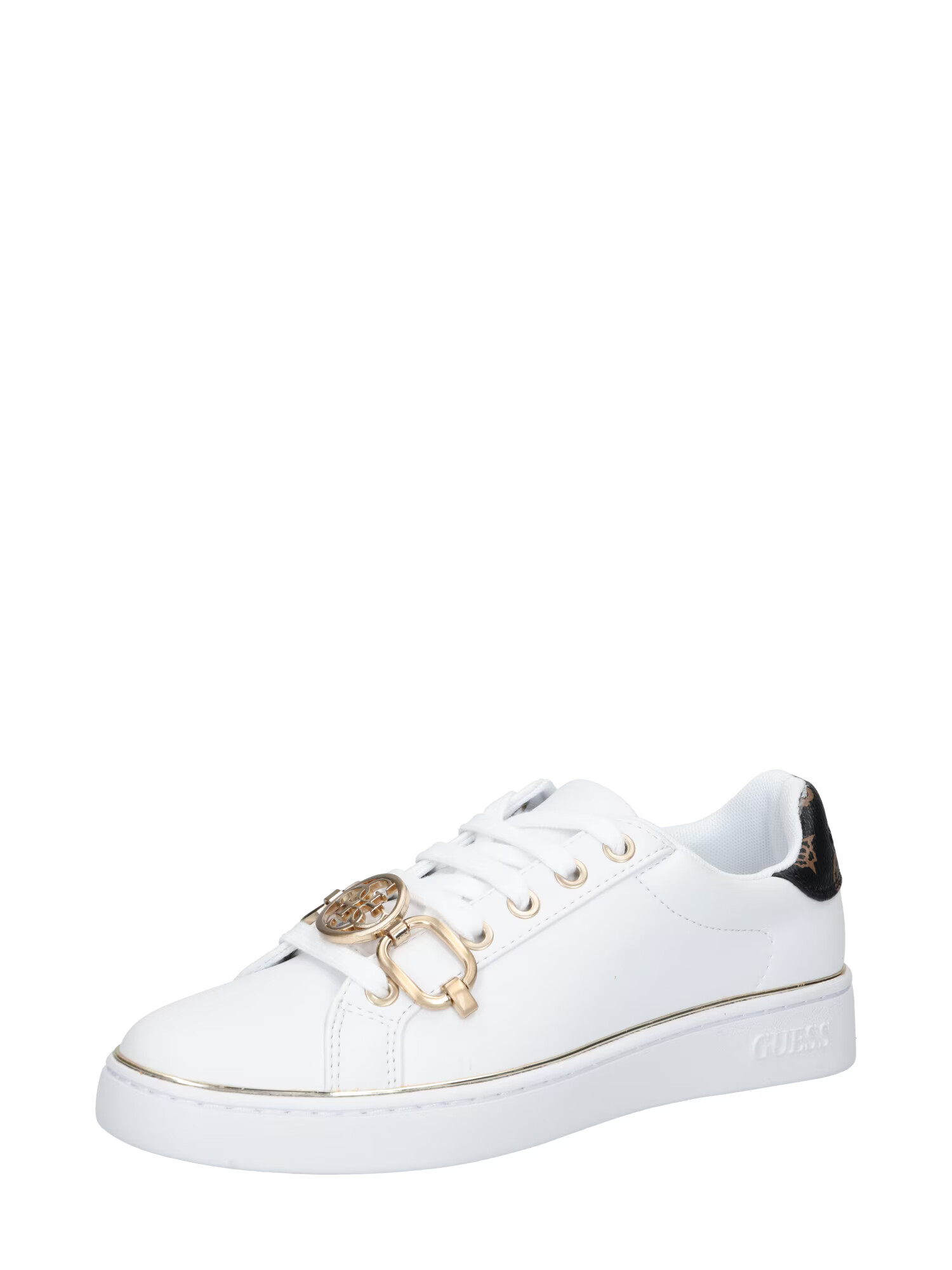 GUESS Sneaker low auriu / alb - Pled.ro