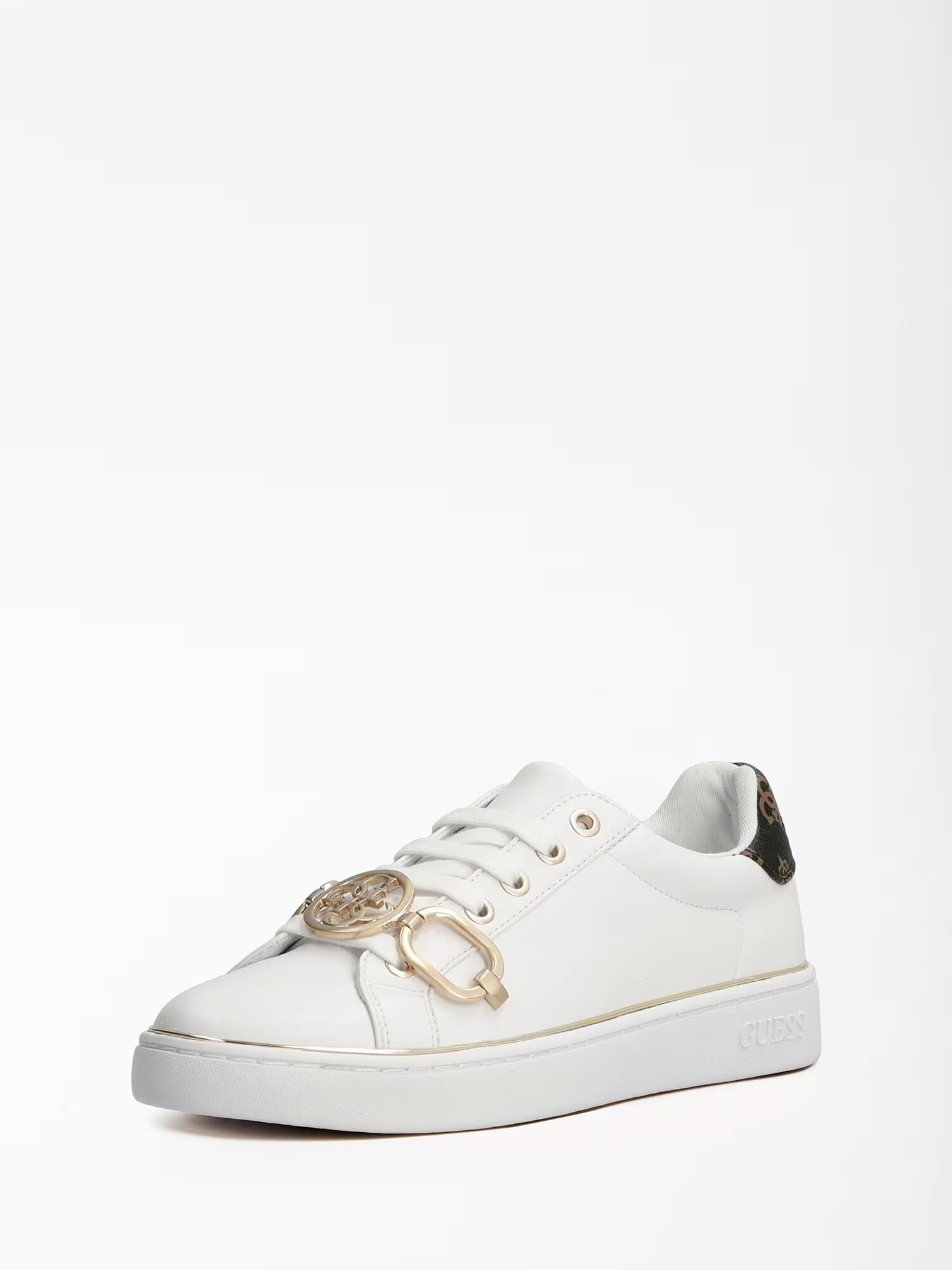 GUESS Sneaker low auriu / alb - Pled.ro