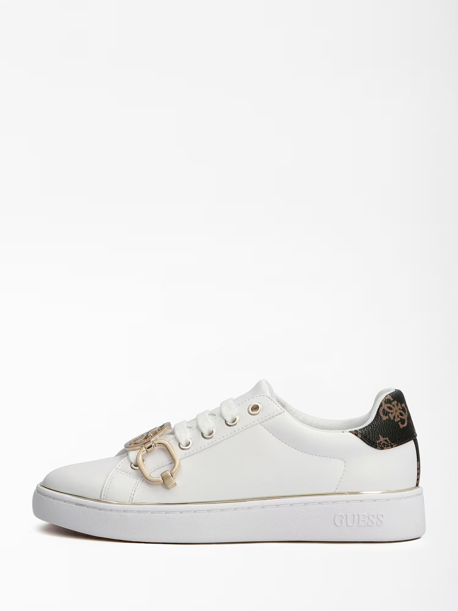 GUESS Sneaker low auriu / alb - Pled.ro