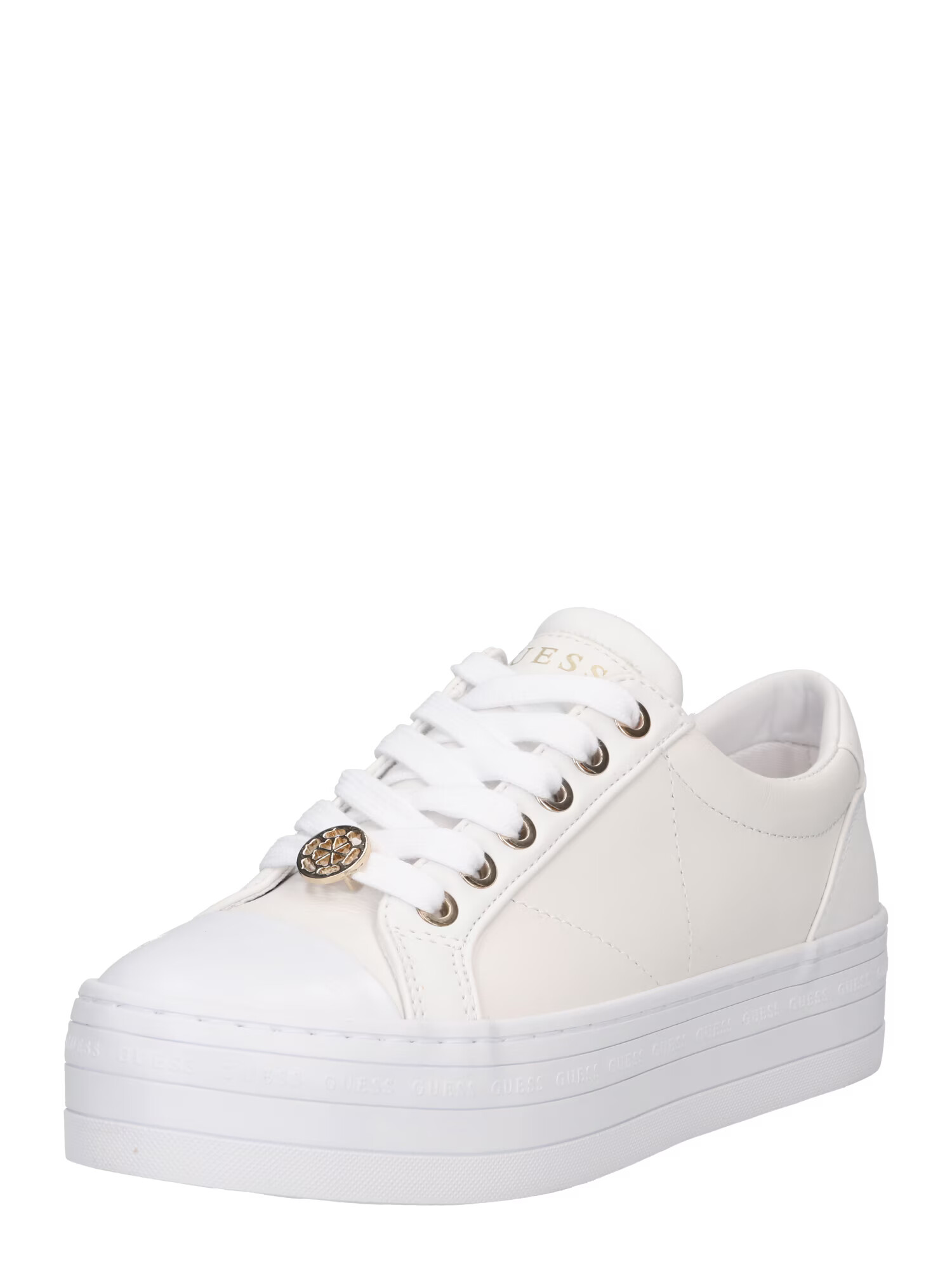 GUESS Sneaker low auriu / alb - Pled.ro