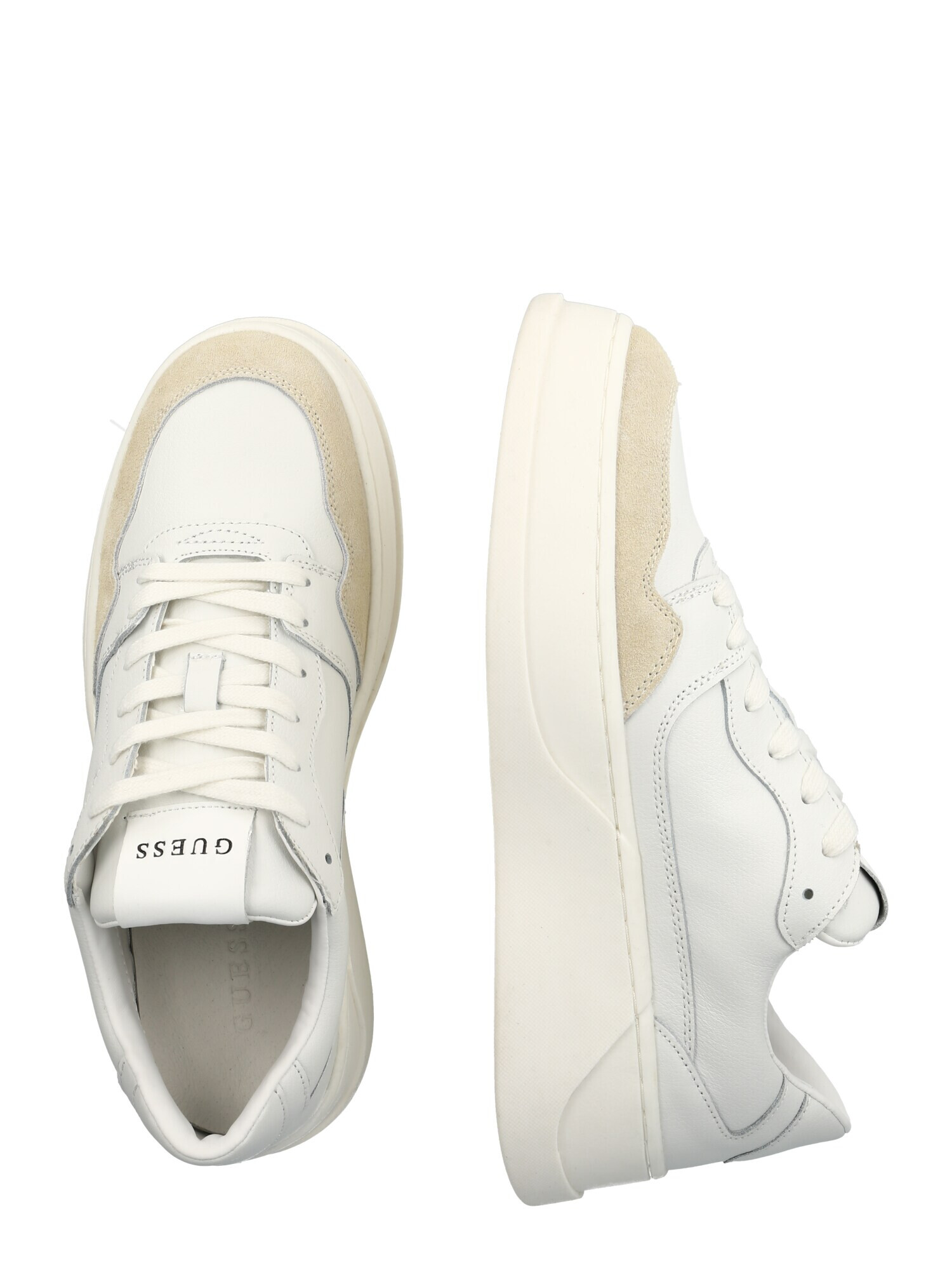 GUESS Sneaker low 'Ciano' bej / alb - Pled.ro