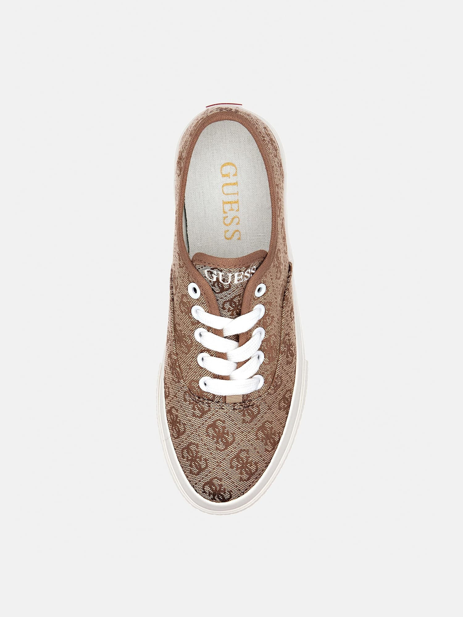 GUESS Sneaker low 'ENEA' bej / maro caramel - Pled.ro