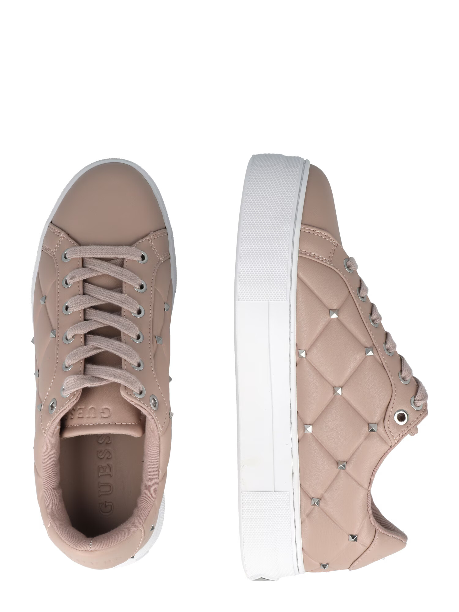 GUESS Sneaker low 'Garmini' culoarea pielii / argintiu - Pled.ro