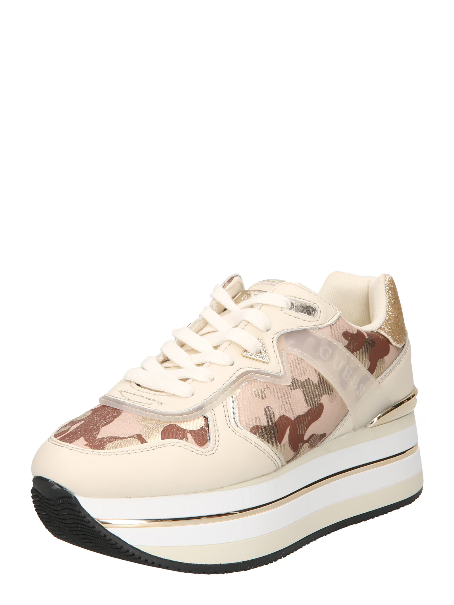 GUESS Sneaker low 'HARINNA' maro / auriu / roz - Pled.ro