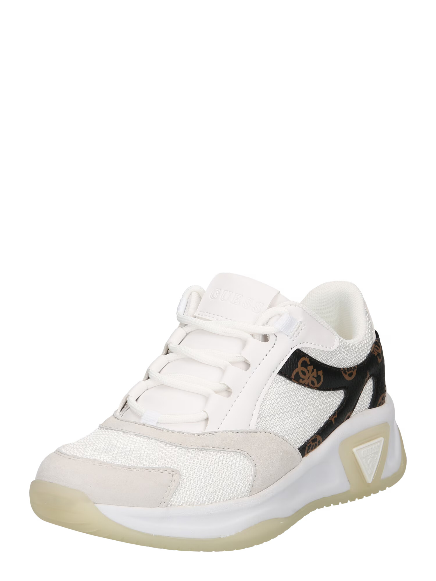 GUESS Sneaker low 'JAMMING' maro / gri deschis / negru / alb - Pled.ro