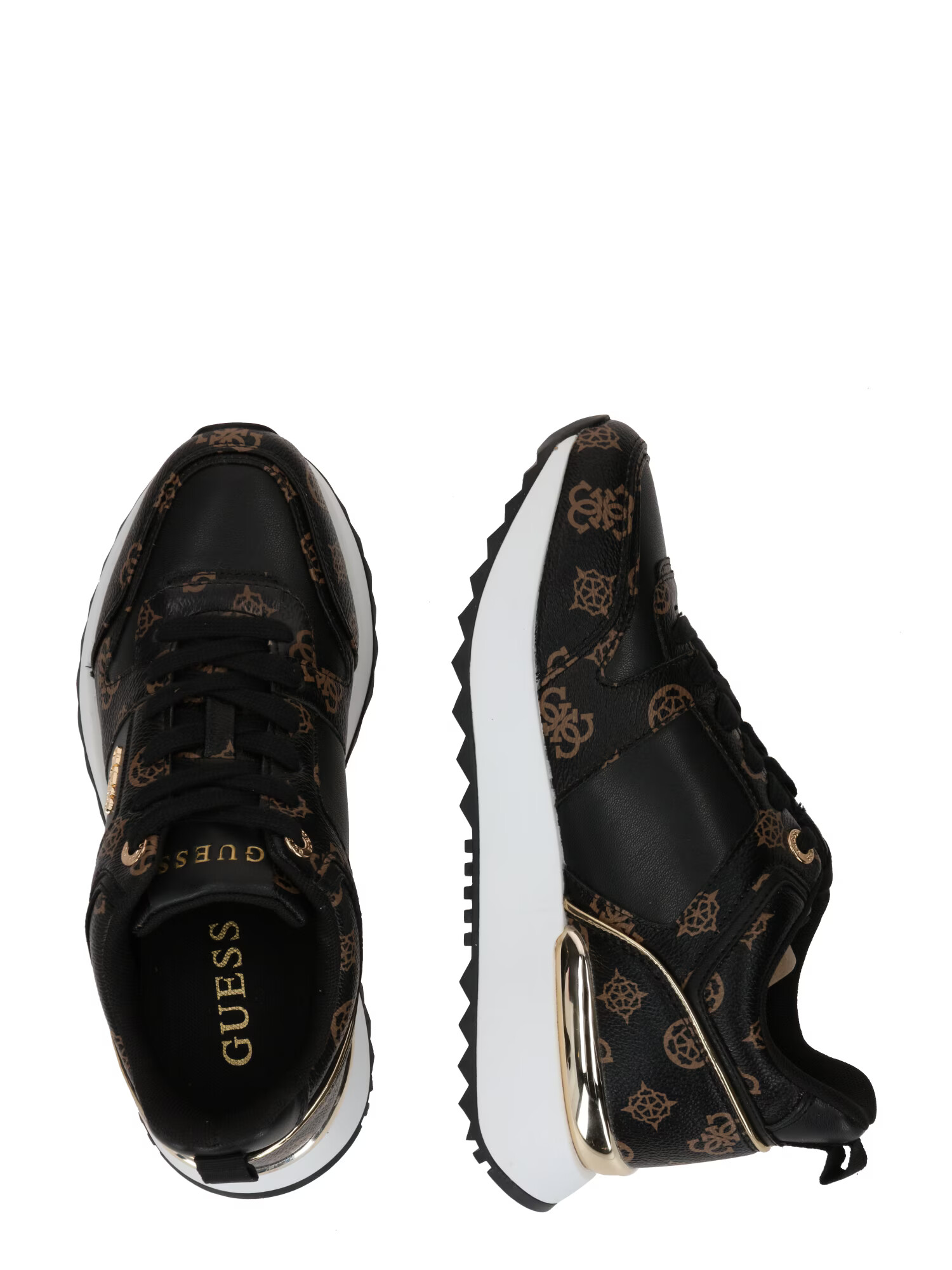 GUESS Sneaker low 'KADDY' maro / negru - Pled.ro