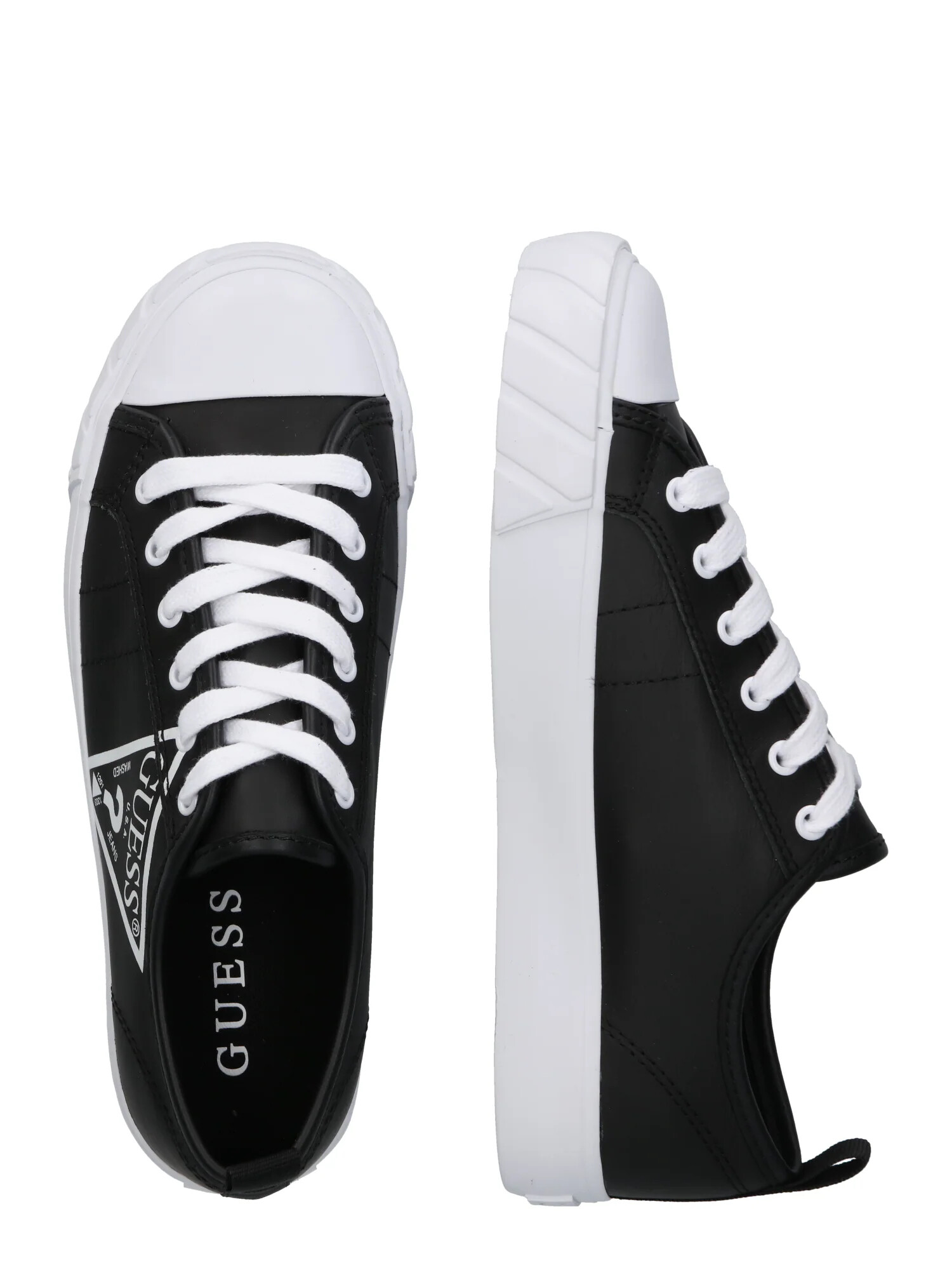 GUESS Sneaker low 'Kerrie' negru / alb - Pled.ro