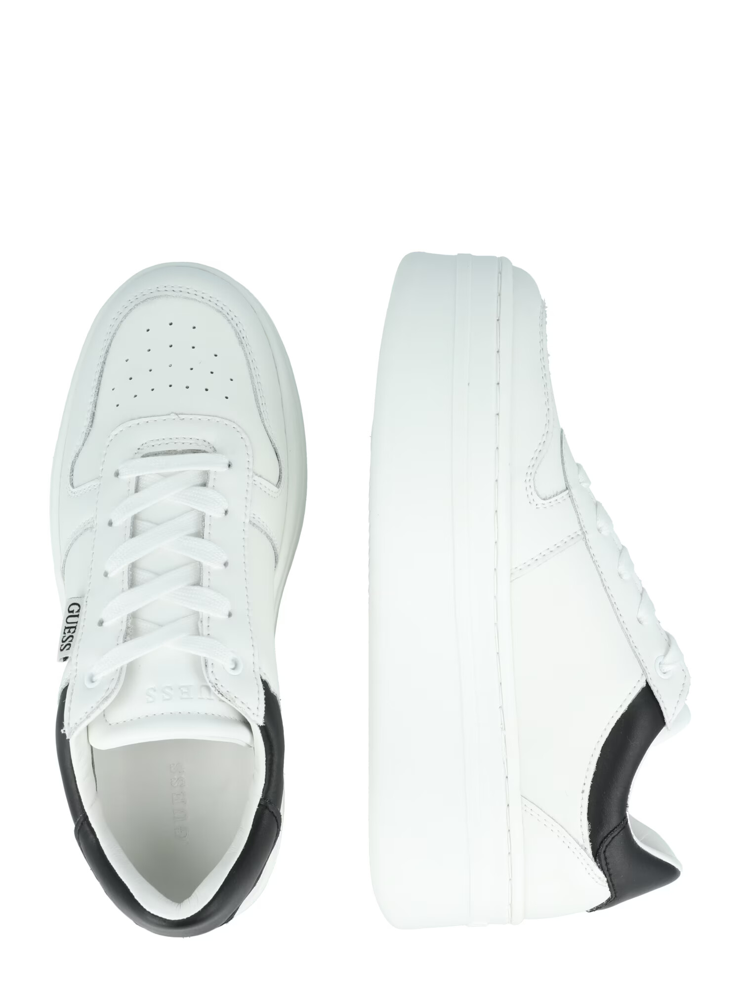 GUESS Sneaker low 'LIFET' negru / alb - Pled.ro