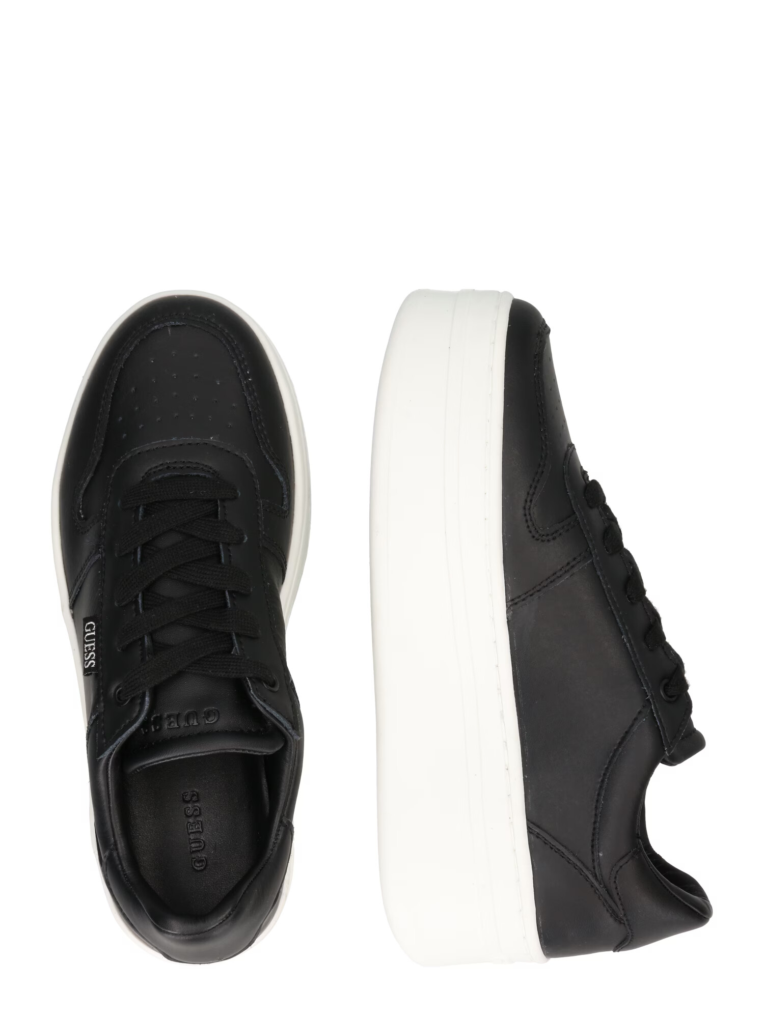 GUESS Sneaker low 'Lifet' negru / alb - Pled.ro