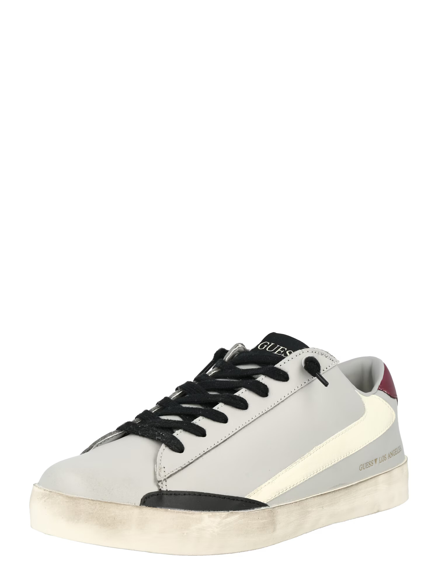 GUESS Sneaker low 'LODI' gri deschis / roșu vin / negru / alb - Pled.ro