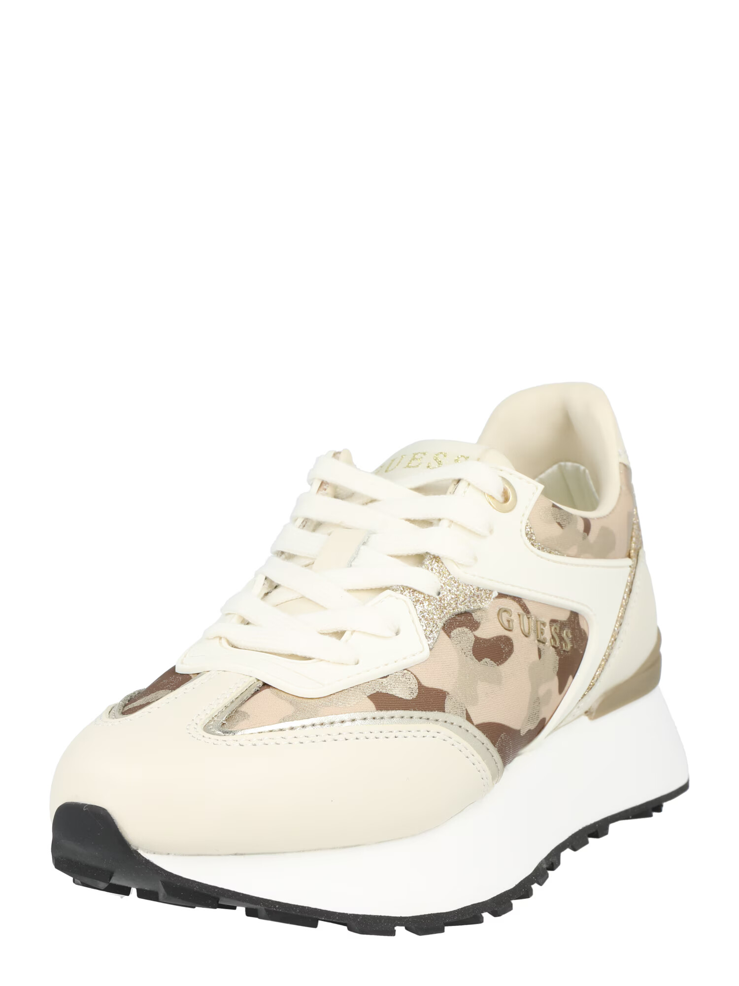 GUESS Sneaker low 'LUCHIA' bej / bej închis / maro / auriu - Pled.ro