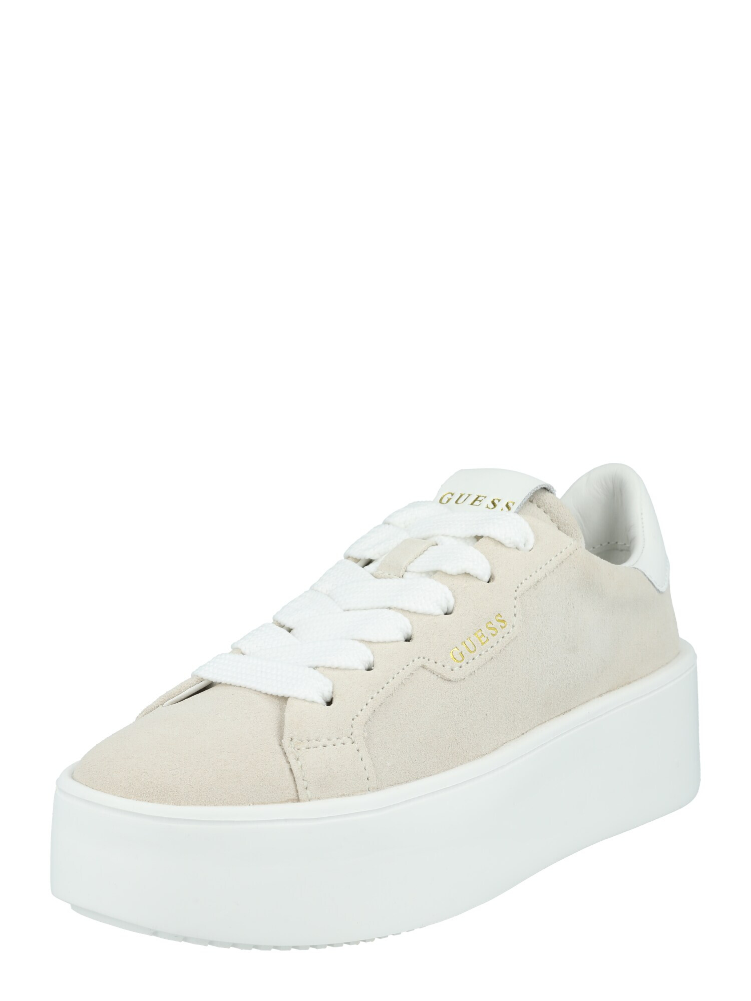 GUESS Sneaker low 'MARILYN' auriu / alb murdar / alb lână - Pled.ro