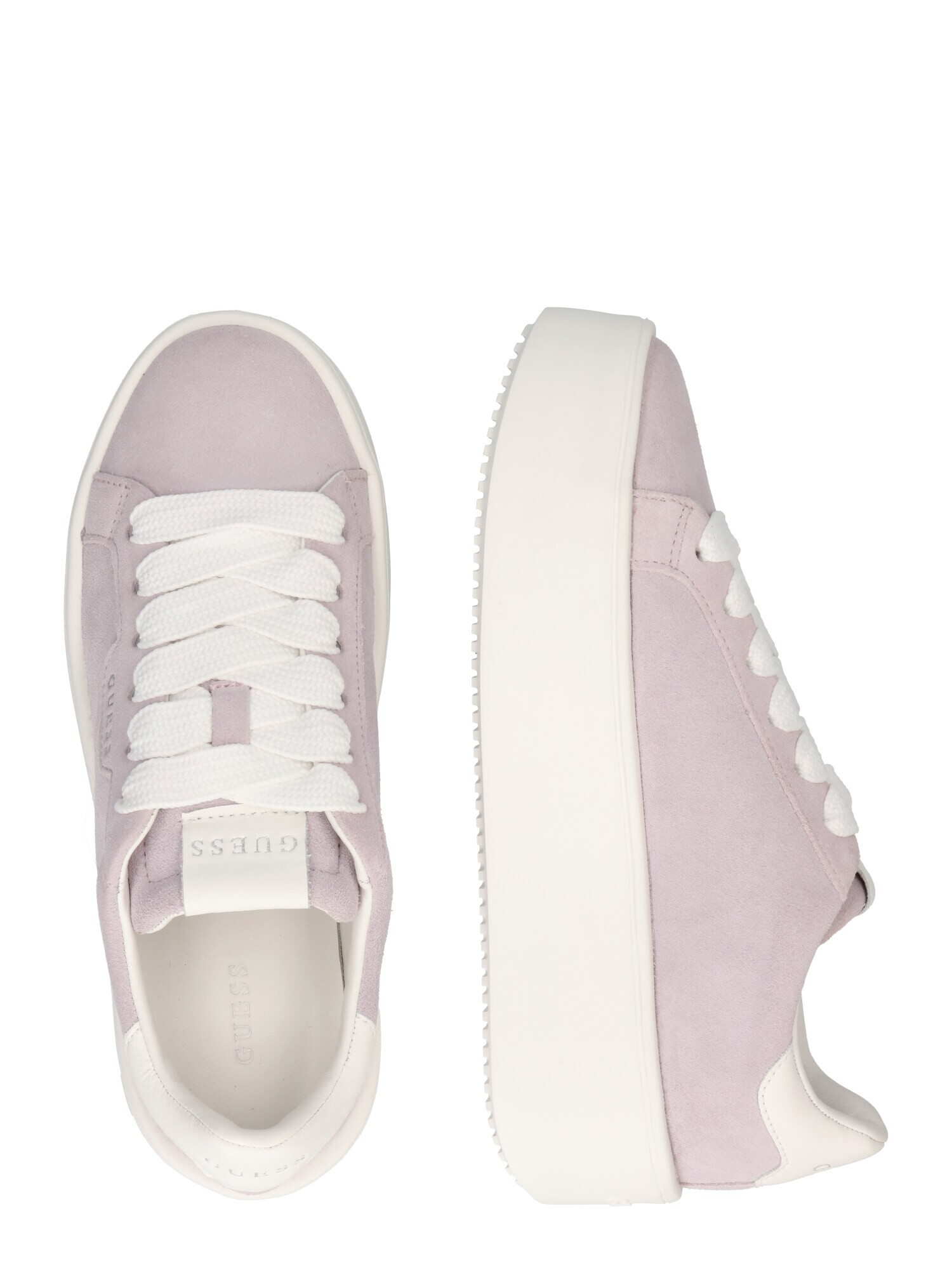 GUESS Sneaker low 'MARILYN' crem / mov liliachiu - Pled.ro