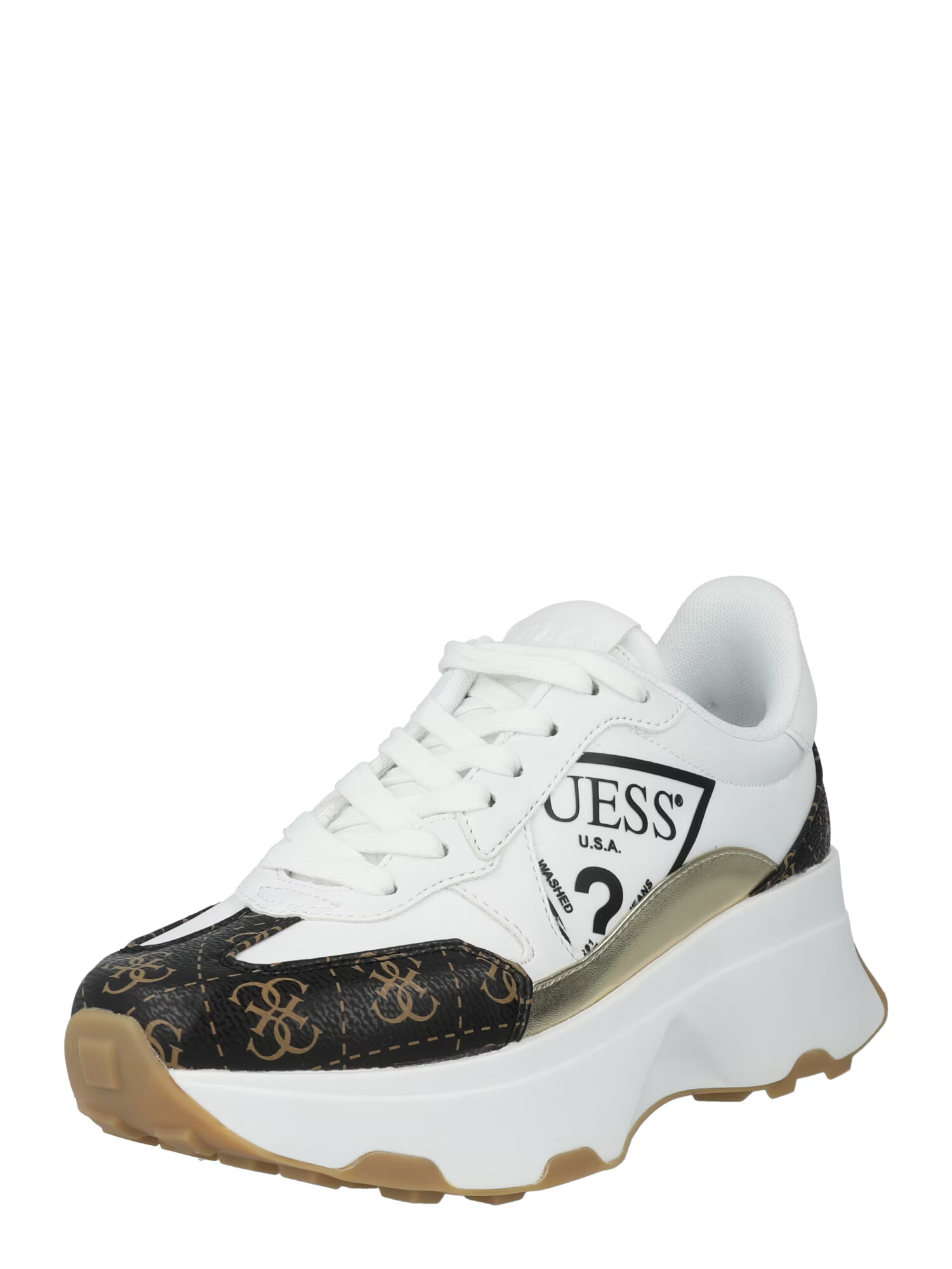 GUESS Sneaker low maro deschis / negru / alb - Pled.ro