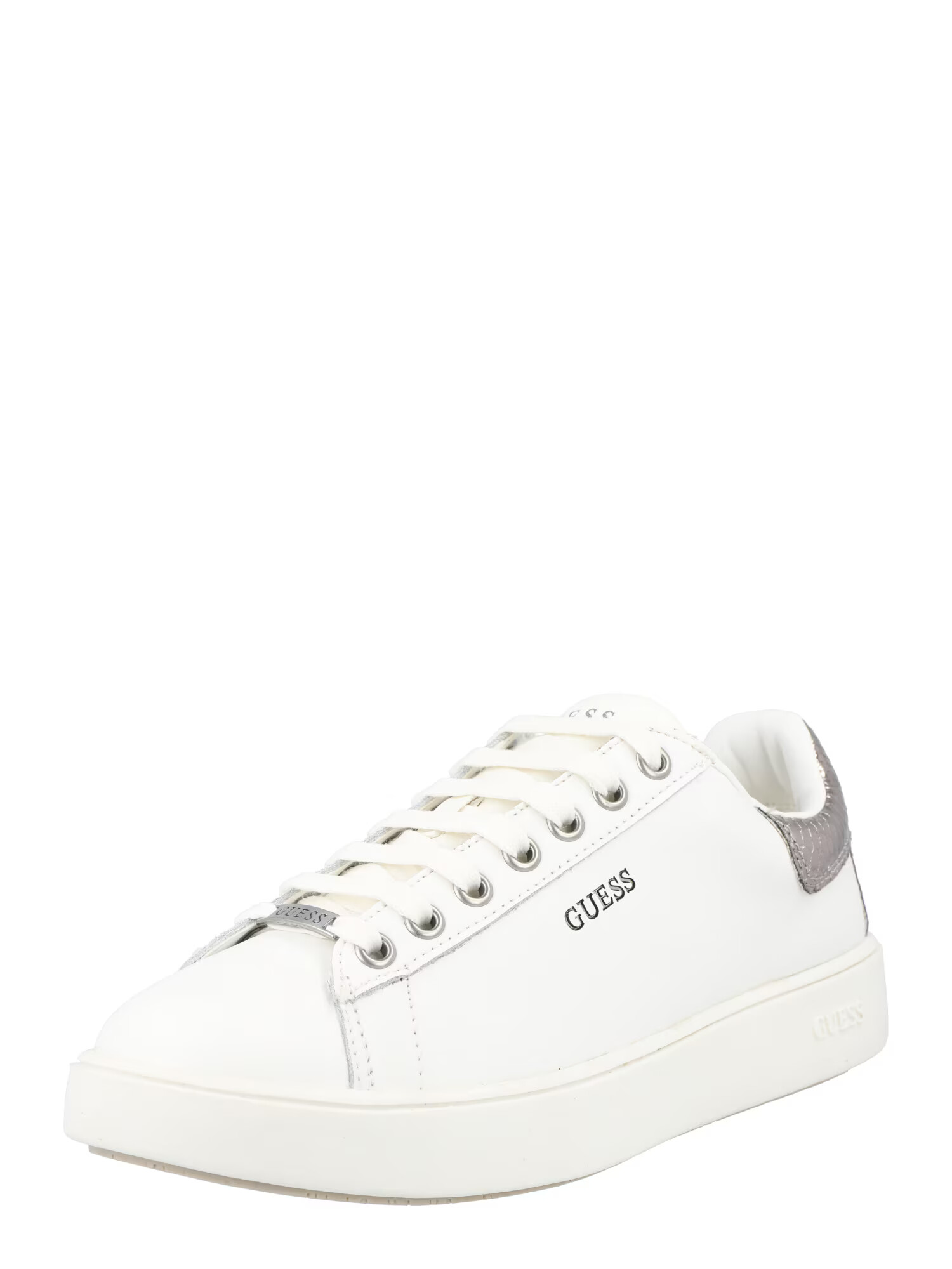 GUESS Sneaker low 'MELANIA' argintiu / alb - Pled.ro