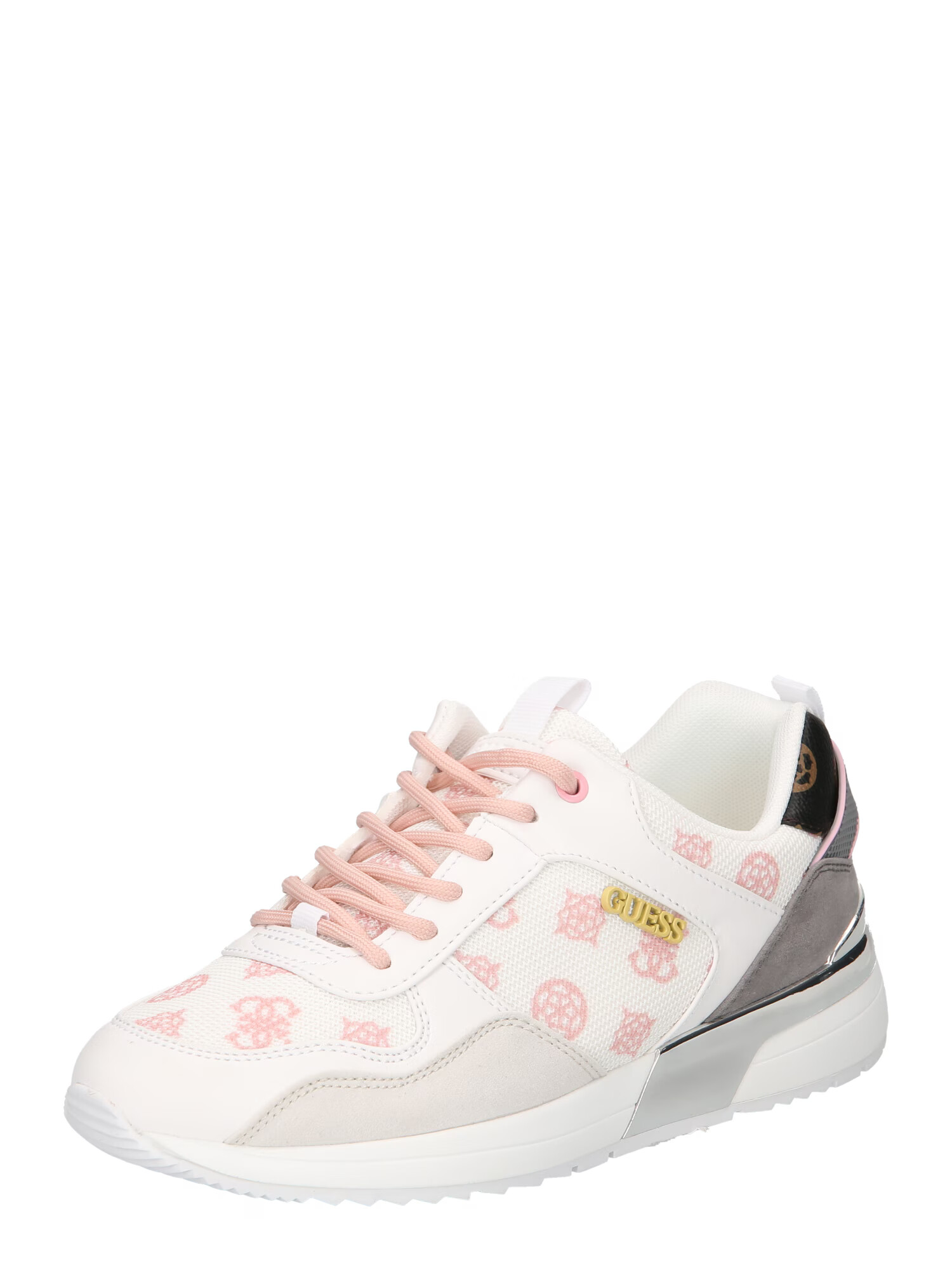 GUESS Sneaker low 'Metz' gri / roz / negru / alb - Pled.ro