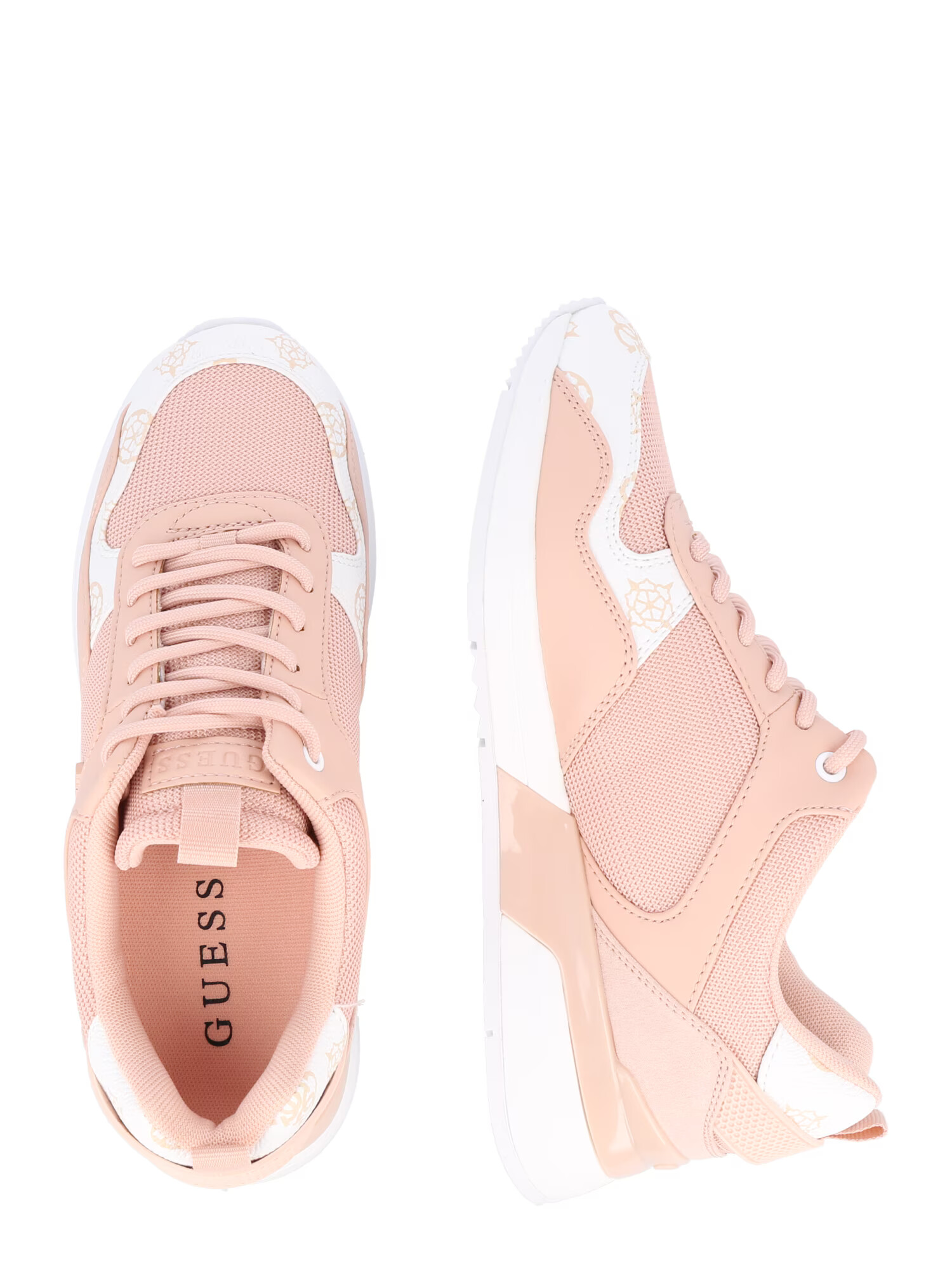 GUESS Sneaker low 'METZ' roz deschis / alb - Pled.ro