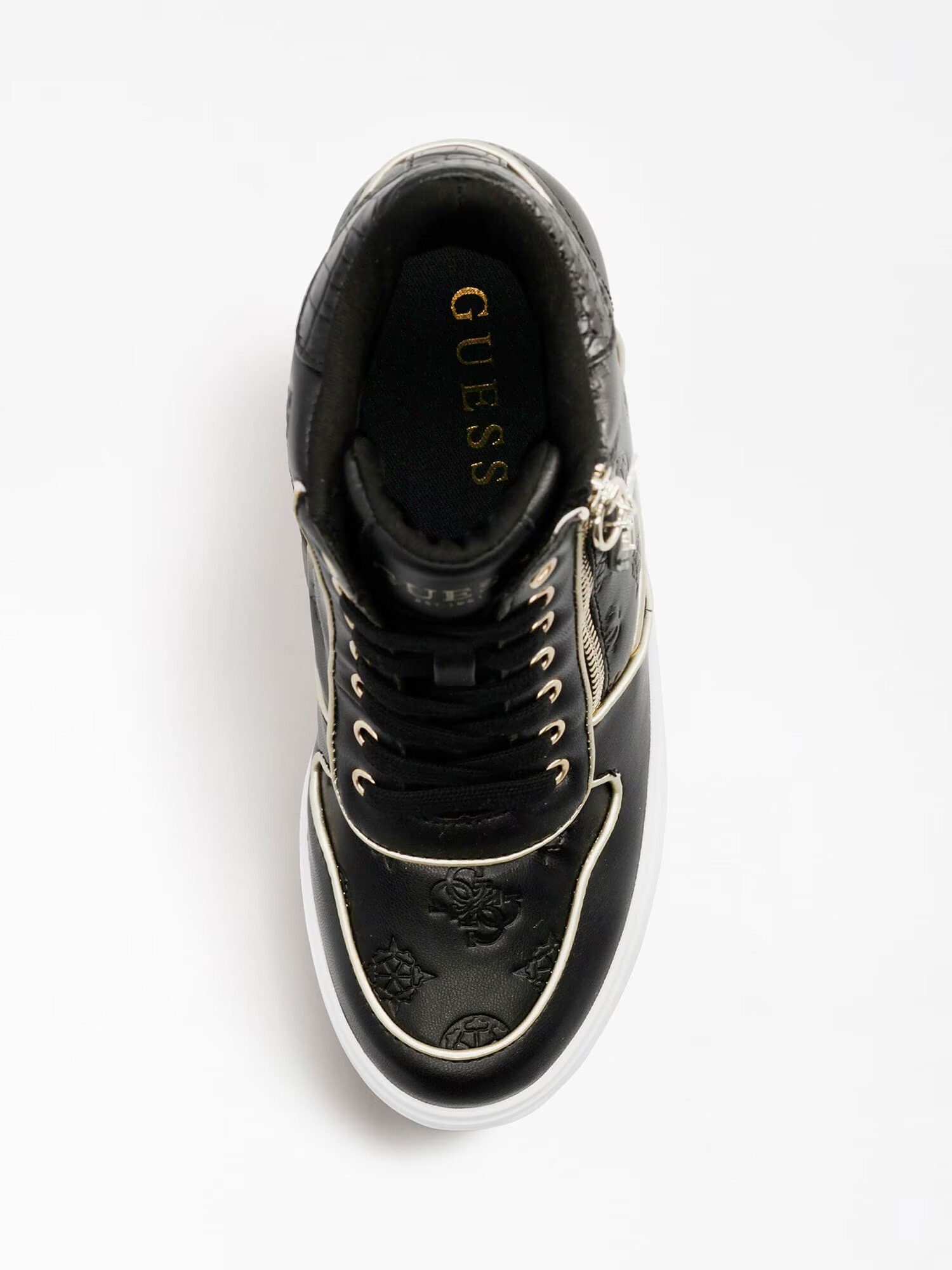 GUESS Sneaker low 'NANGY' bej / negru - Pled.ro