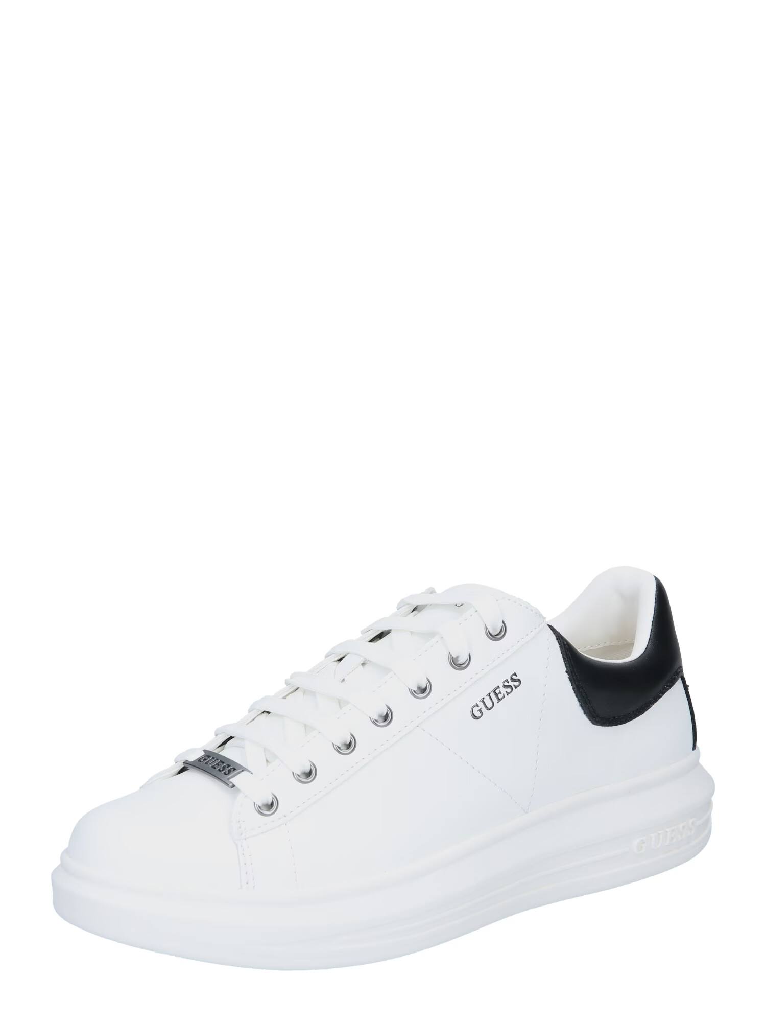 GUESS Sneaker low negru / alb - Pled.ro