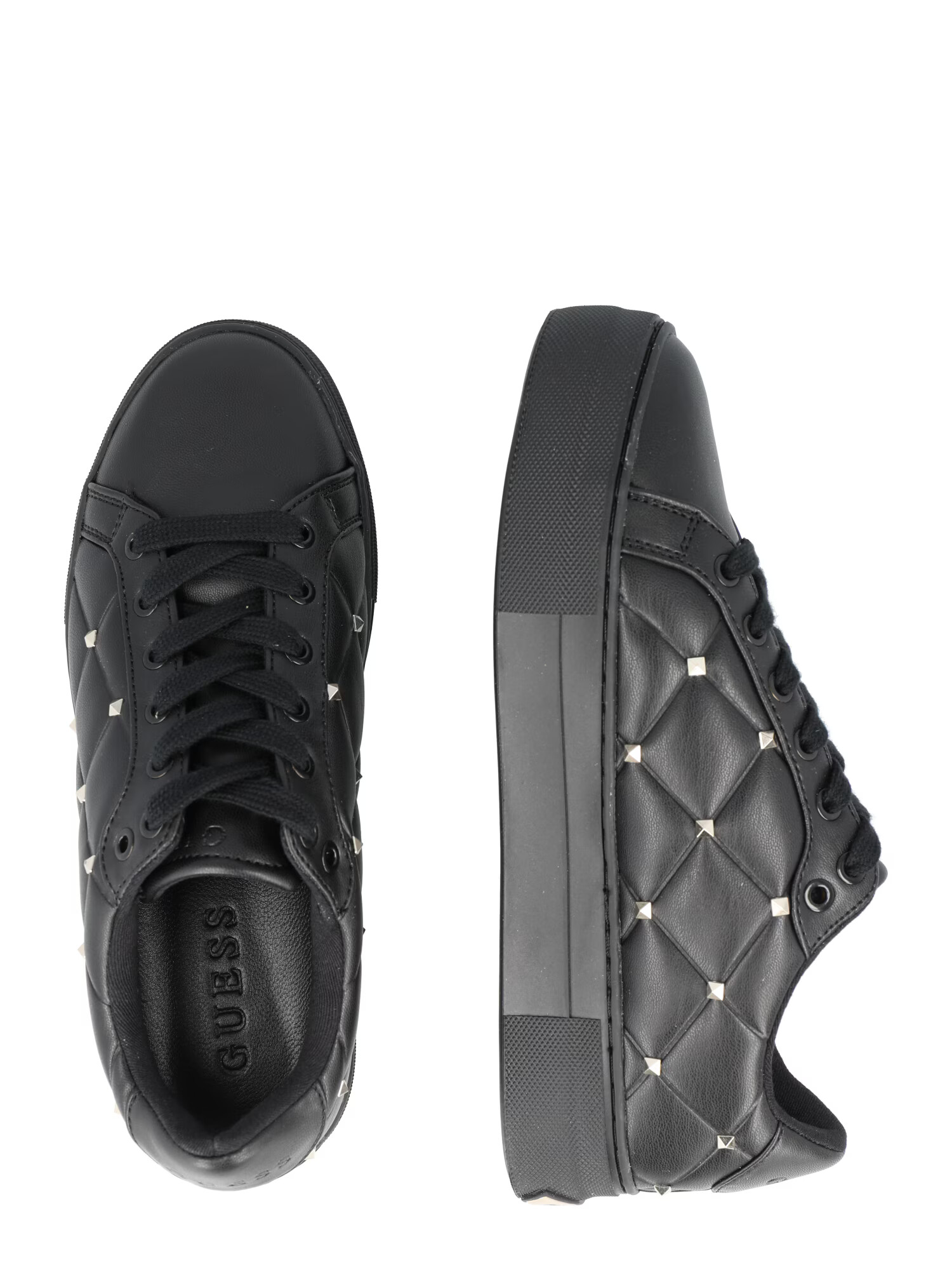 GUESS Sneaker low negru / argintiu - Pled.ro