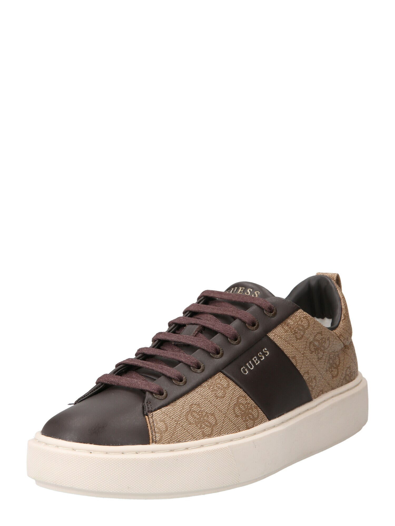 GUESS Sneaker low 'NEW VICE' bej / maro închis - Pled.ro