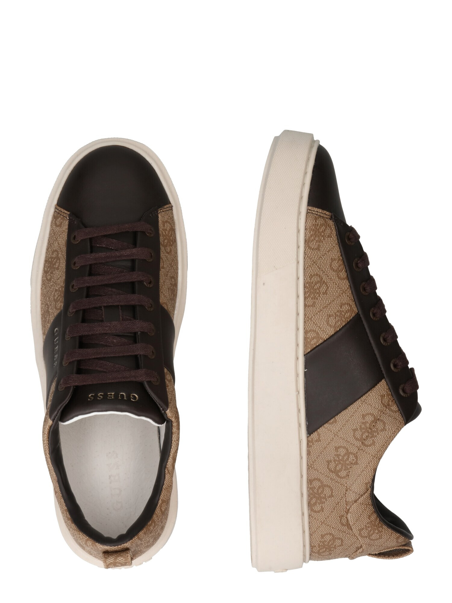 GUESS Sneaker low 'NEW VICE' bej / maro închis - Pled.ro