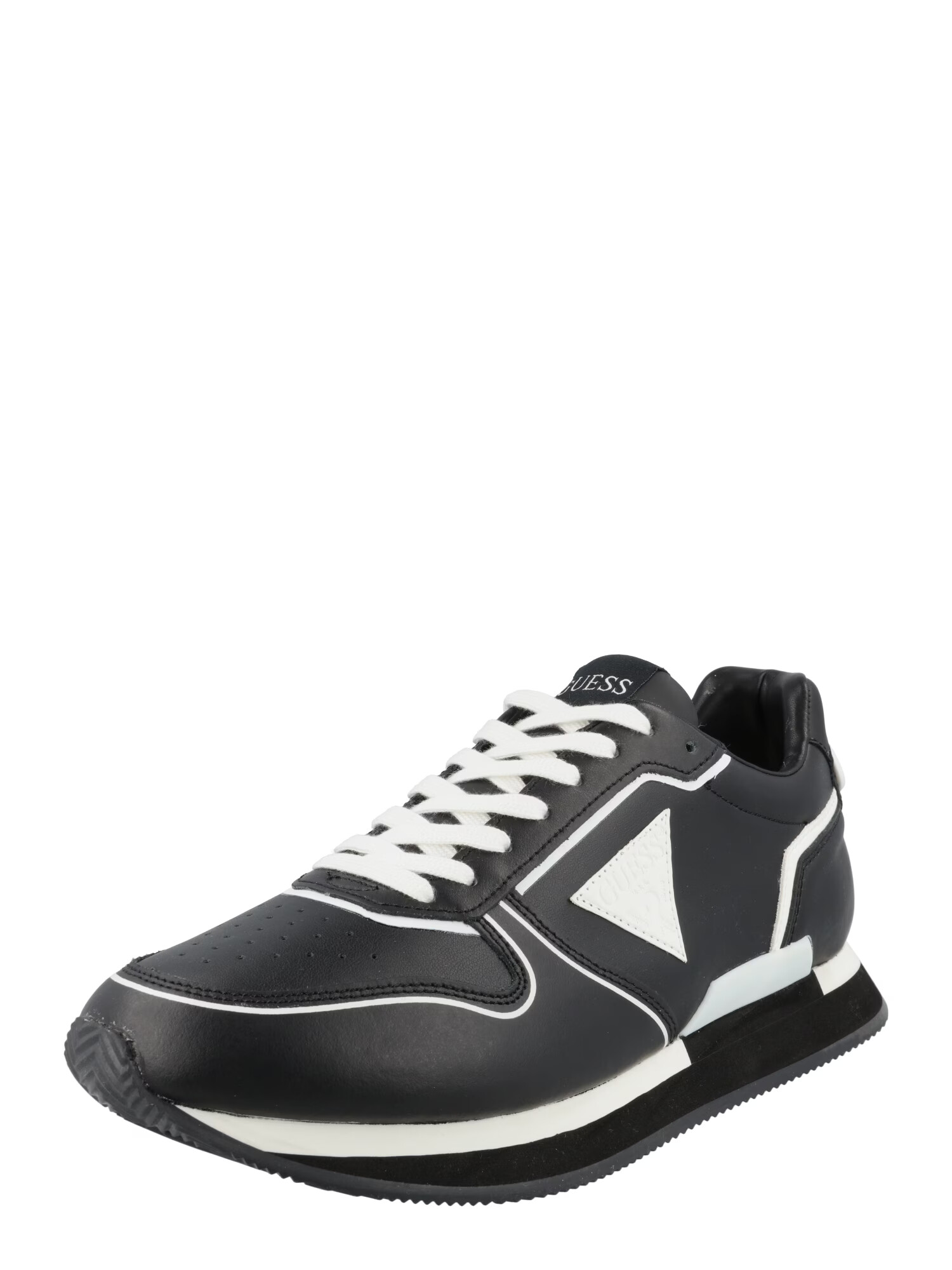 GUESS Sneaker low 'Potenza' negru / alb - Pled.ro