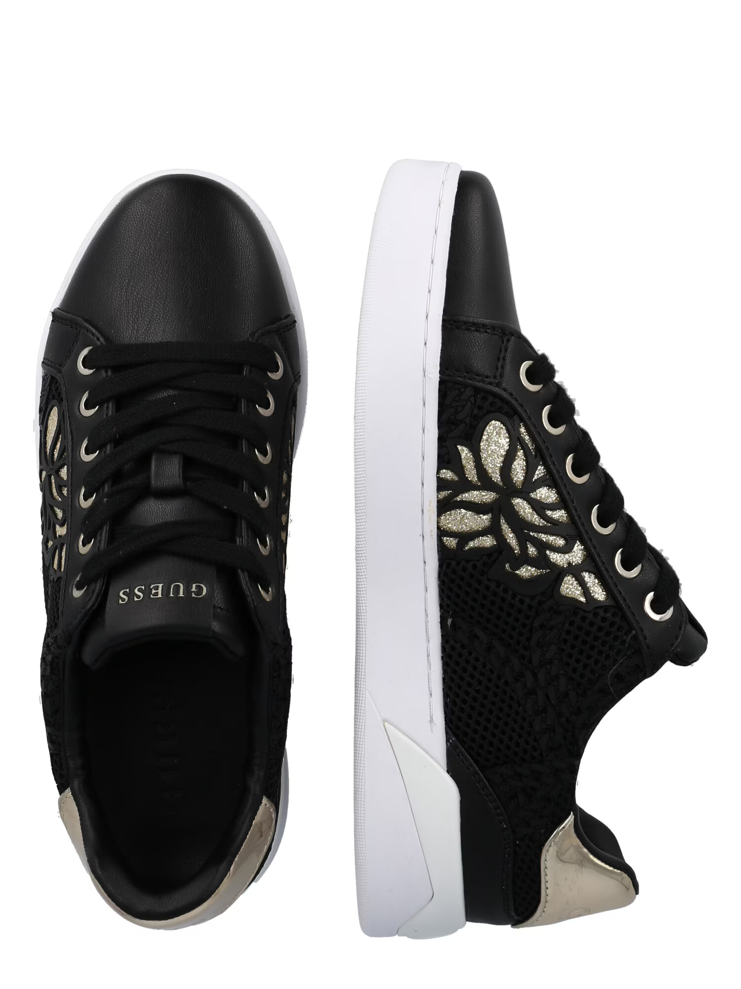 GUESS Sneaker low 'Refresh2' auriu / negru - Pled.ro