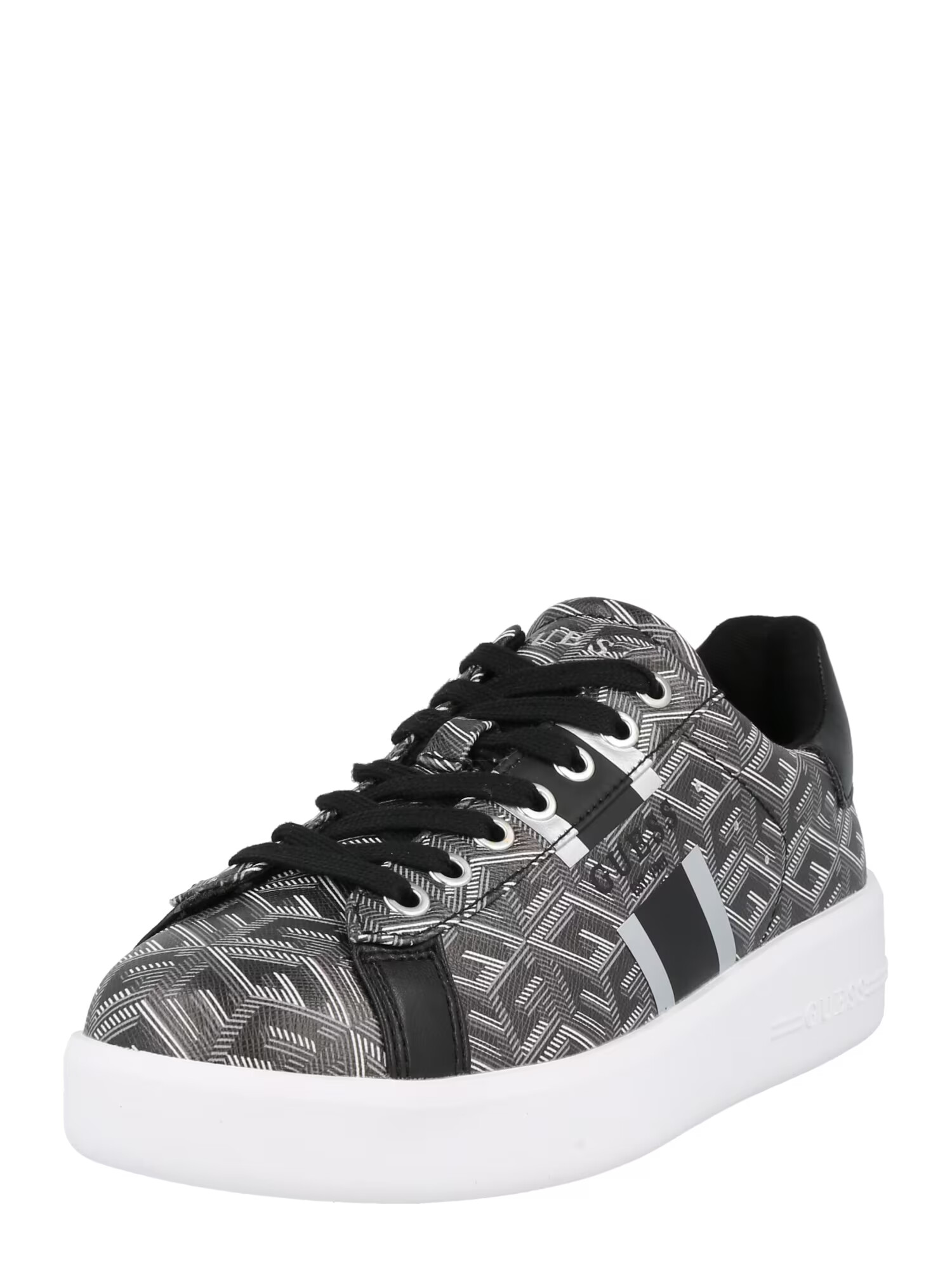 GUESS Sneaker low 'REYHANA' negru / alb - Pled.ro