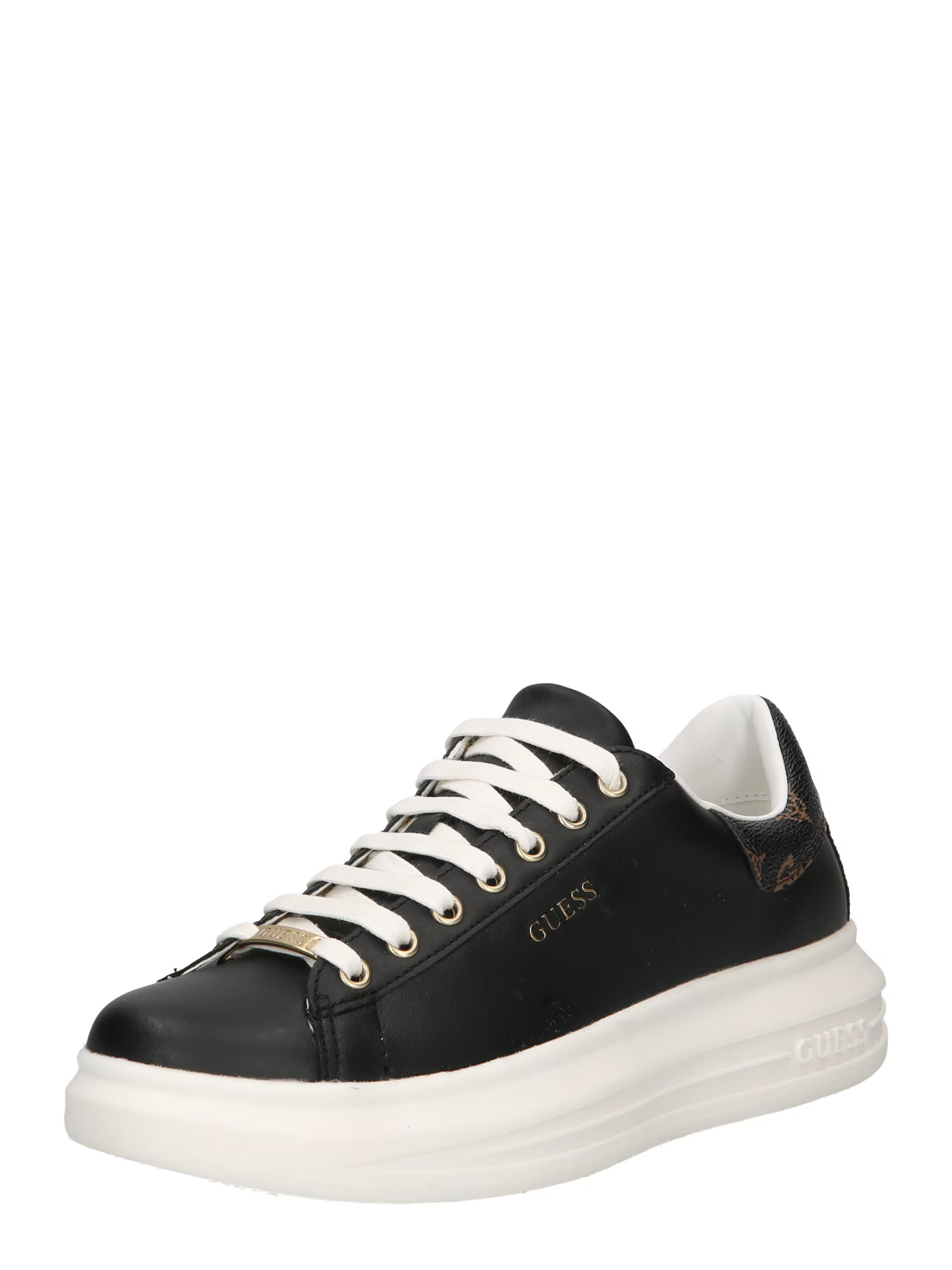 GUESS Sneaker low 'SALERNO' maro / negru - Pled.ro