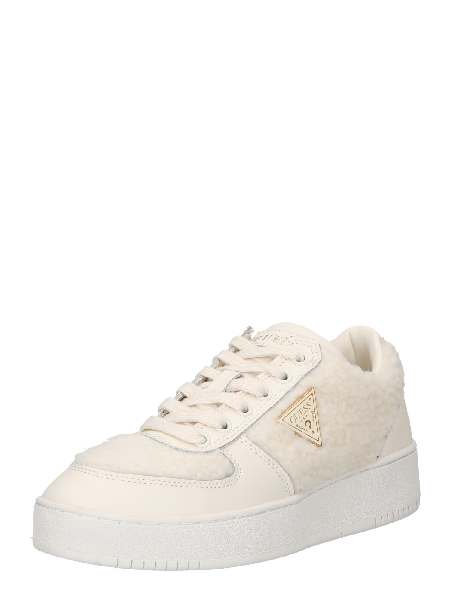 GUESS Sneaker low 'SIDNY' crem - Pled.ro