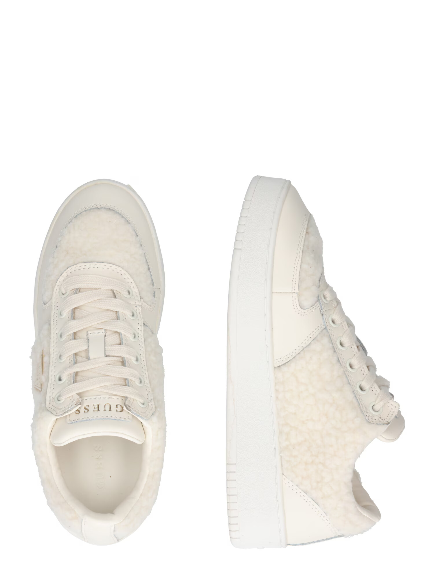 GUESS Sneaker low 'SIDNY' crem - Pled.ro