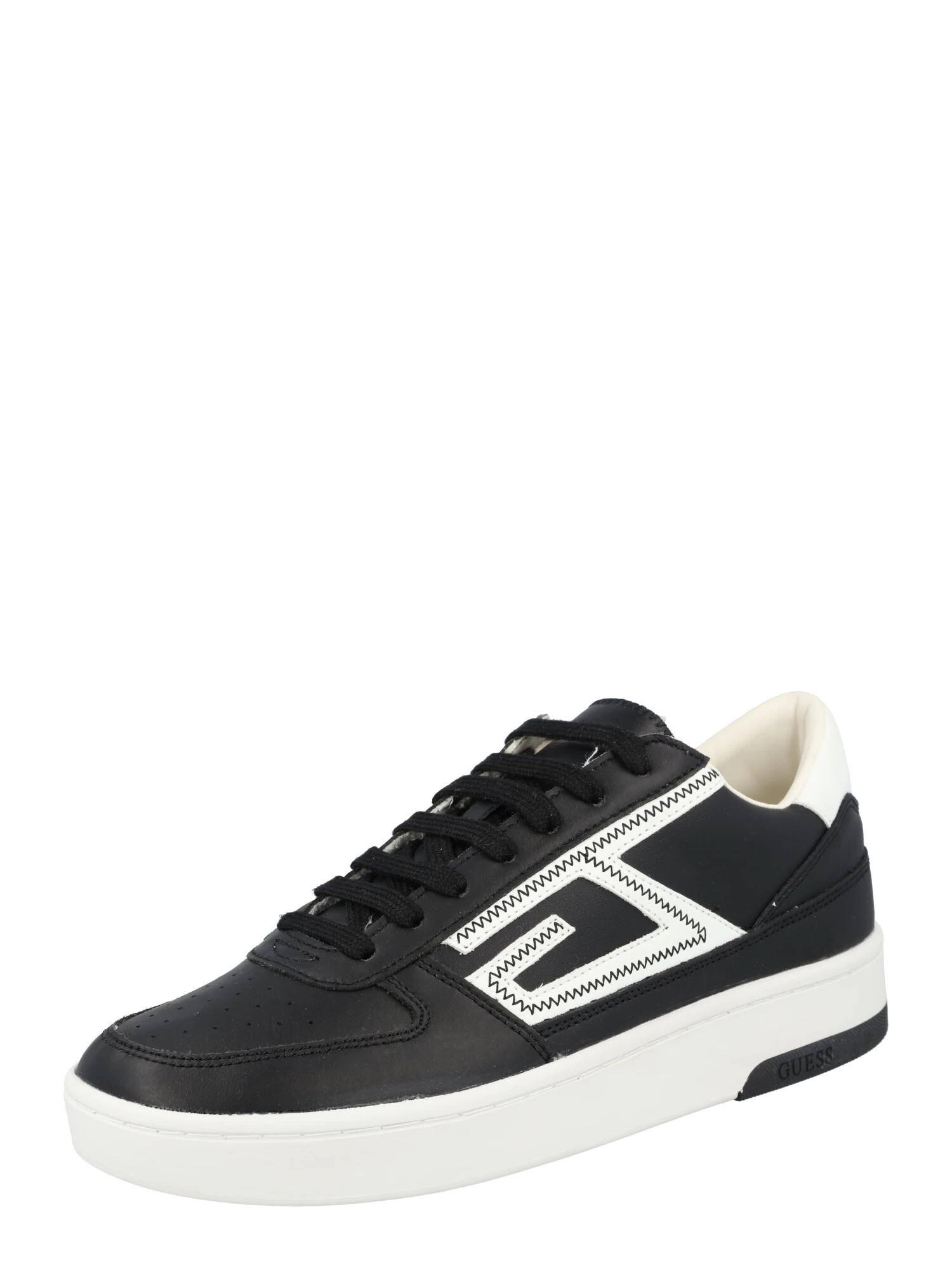 GUESS Sneaker low 'Silea' negru / alb - Pled.ro