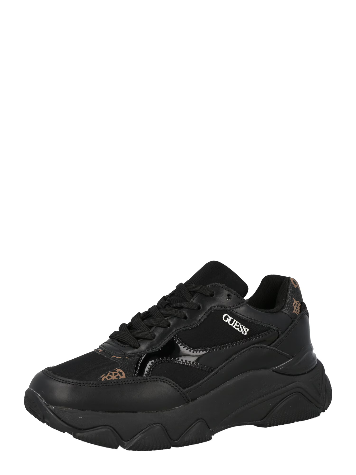 GUESS Sneaker low 'SUNSHINE' maro / negru - Pled.ro