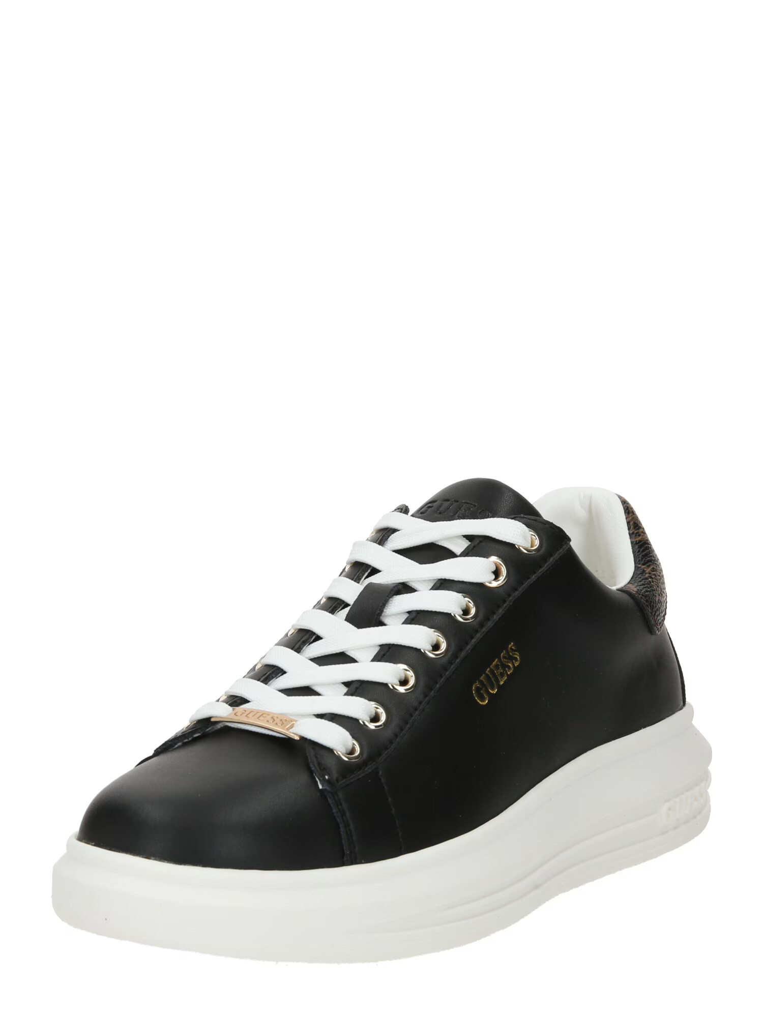 GUESS Sneaker low 'VIBO' auriu / negru - Pled.ro