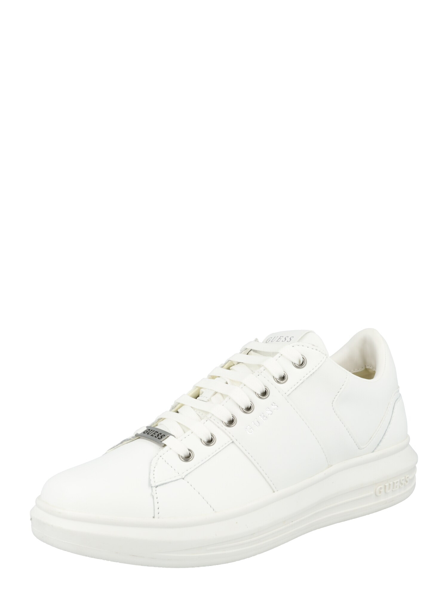 GUESS Sneaker low 'VIBO' gri argintiu / alb - Pled.ro