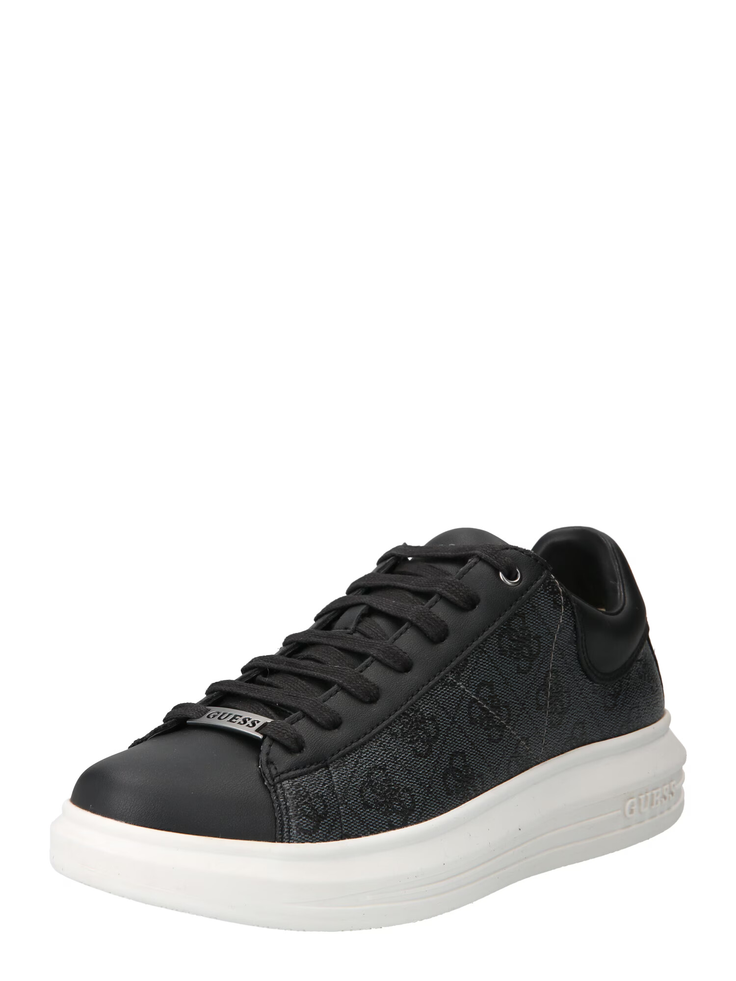 GUESS Sneaker low 'VIBO' gri metalic / negru - Pled.ro