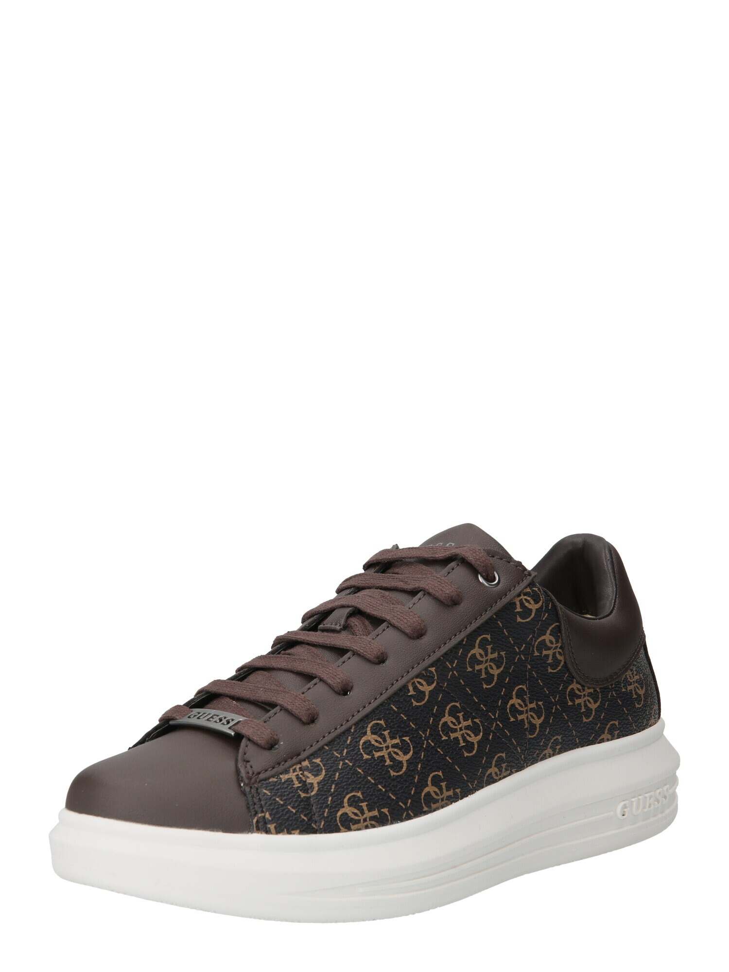 GUESS Sneaker low 'VIBO' maro deschis / maro închis / negru - Pled.ro