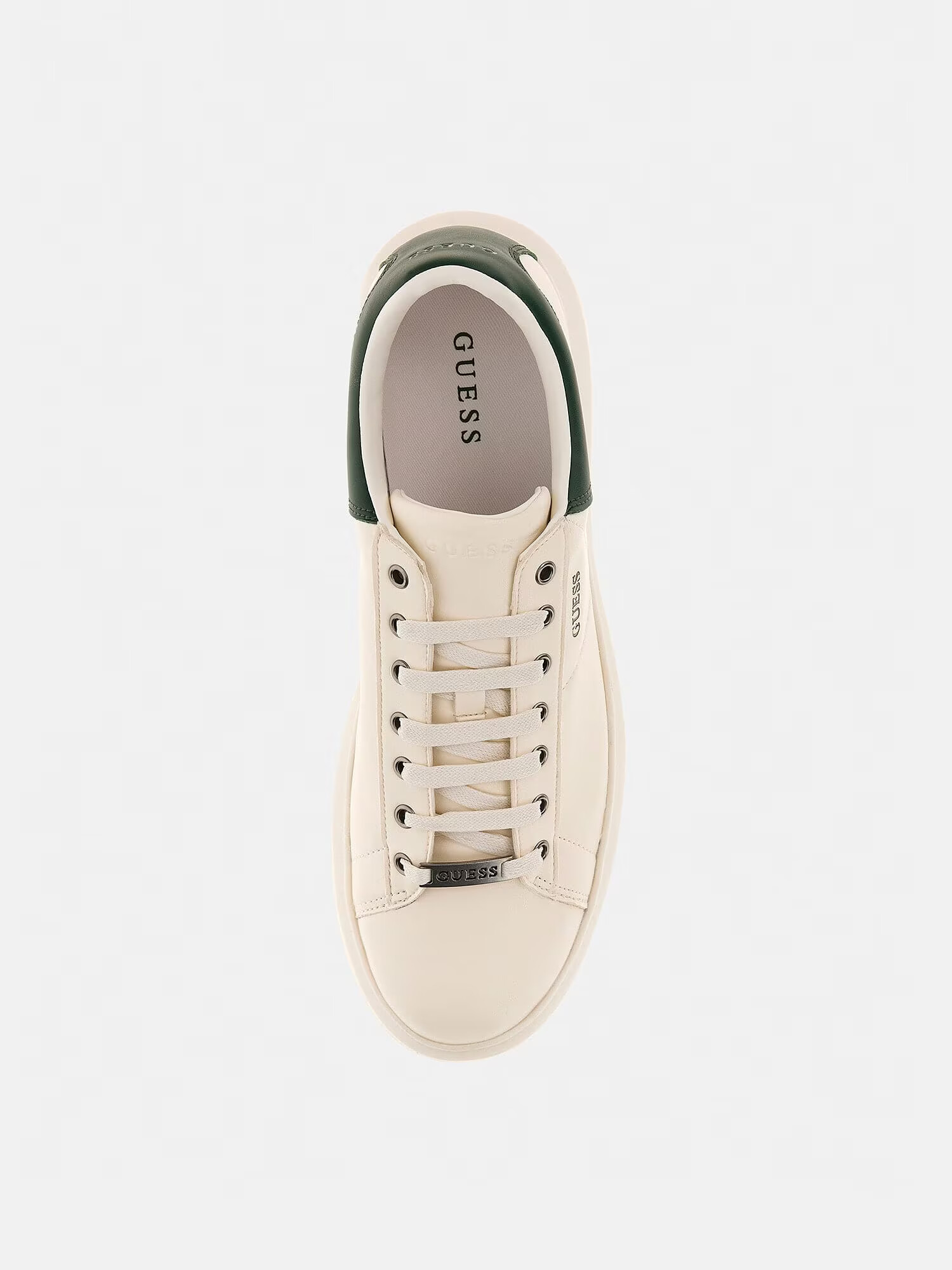 GUESS Sneaker low 'Vibo ' verde / alb - Pled.ro