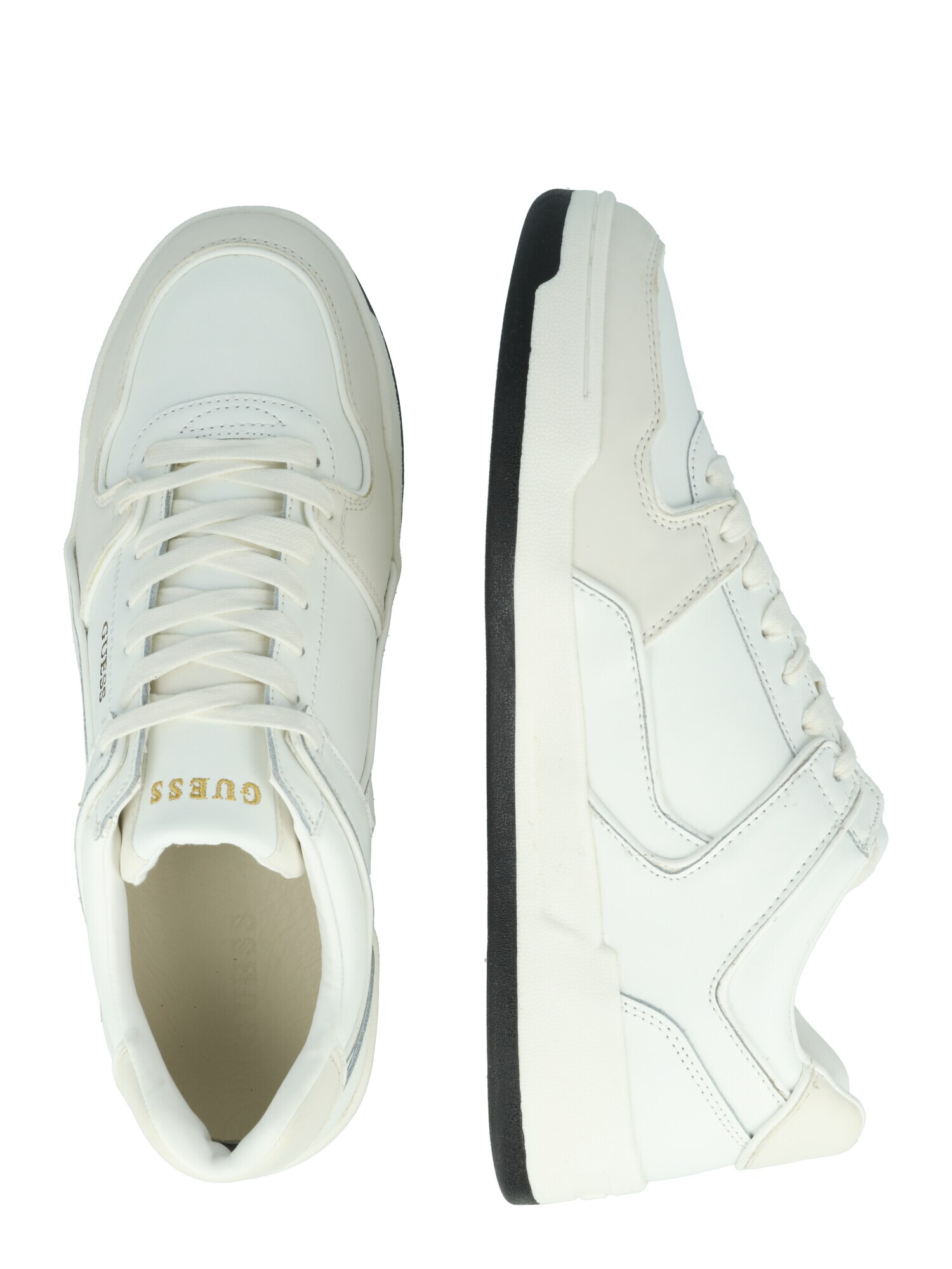 GUESS Sneaker low 'Vicenza' auriu / alb / alb murdar - Pled.ro