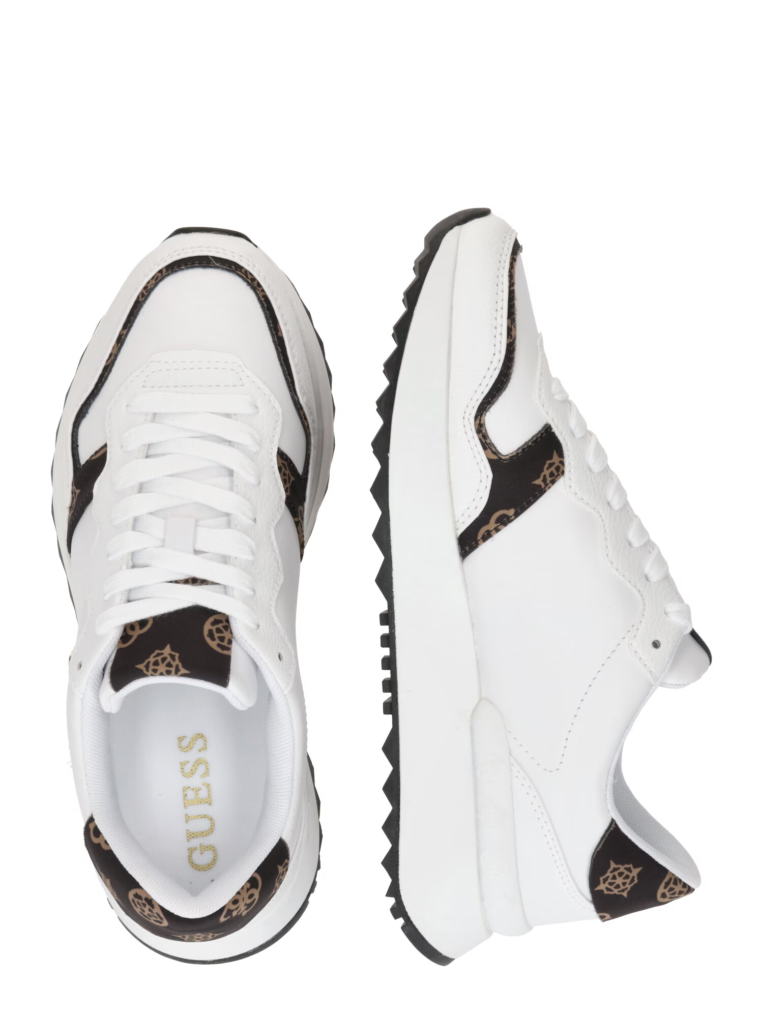 GUESS Sneaker low 'VINSA2' maro / alb - Pled.ro