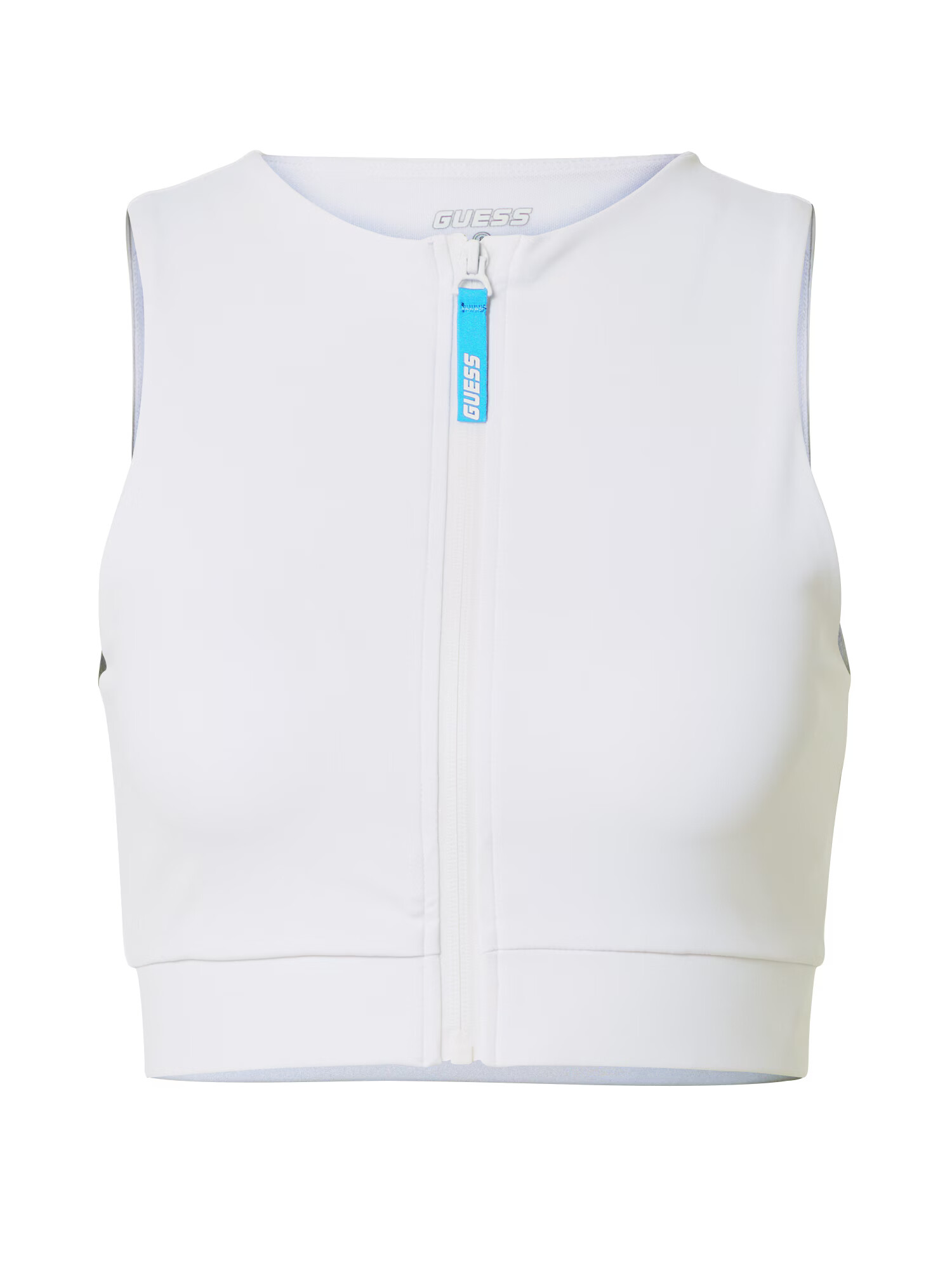 GUESS Sport top albastru deschis / alb - Pled.ro