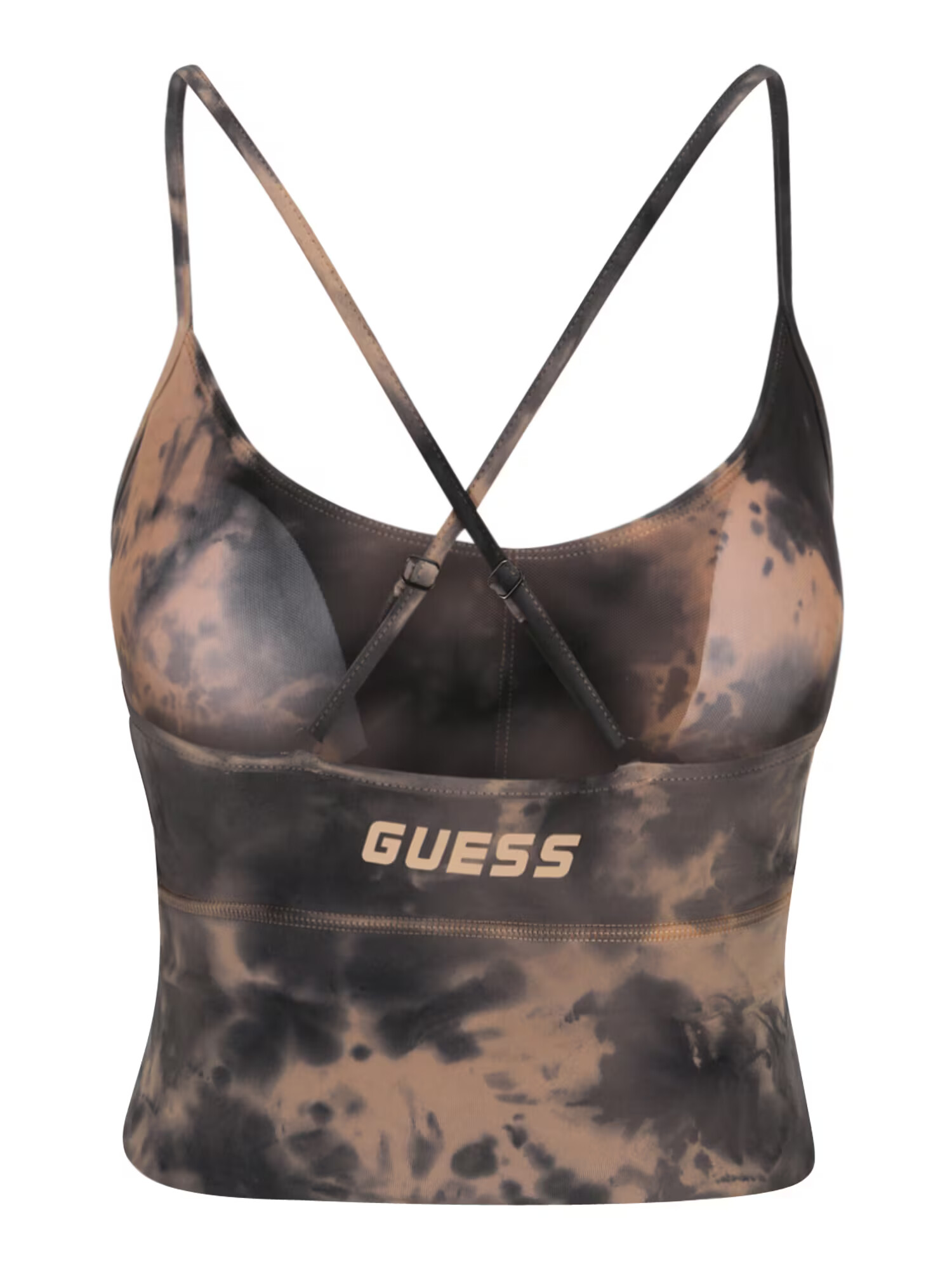 GUESS Sport top bej / negru - Pled.ro