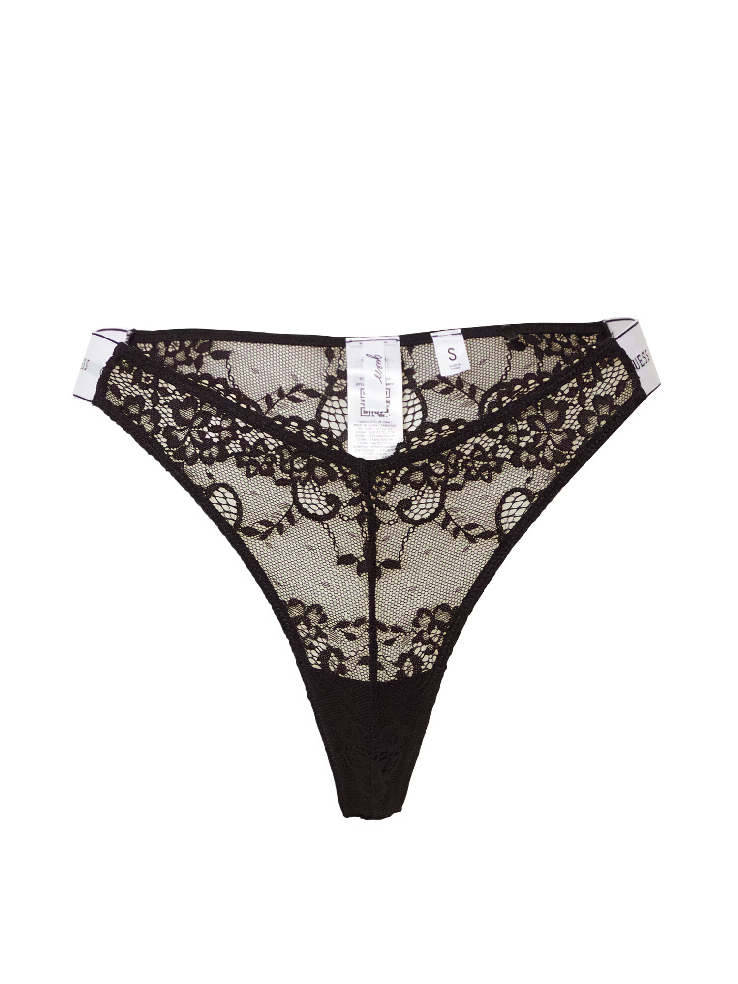 GUESS Tanga negru / alb - Pled.ro