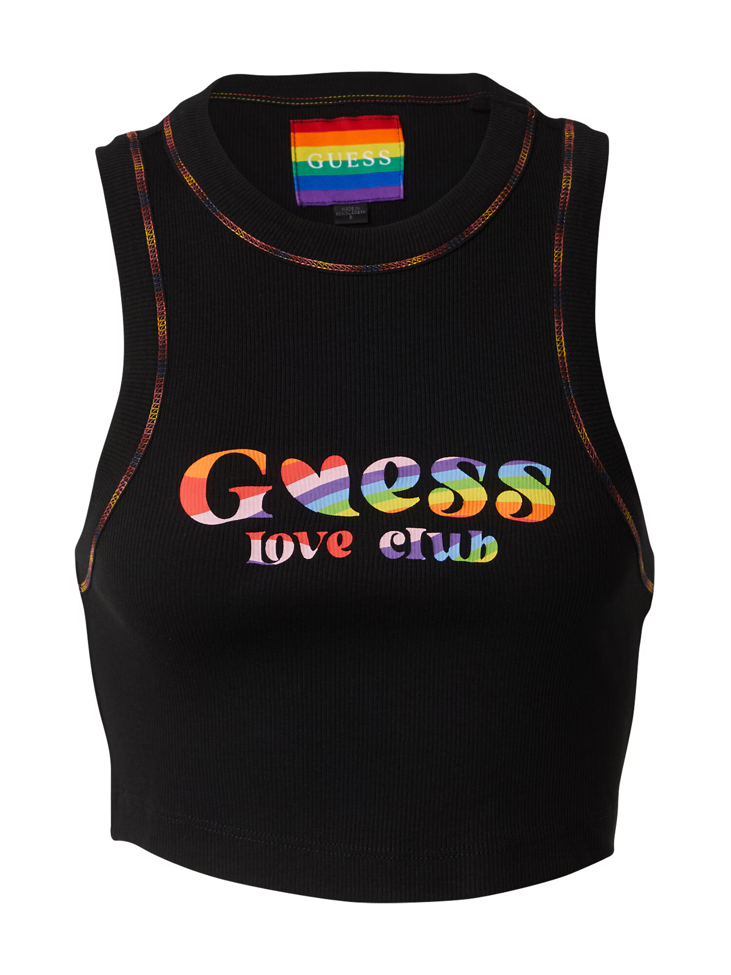 GUESS Top albastru deschis / mov deschis / roșu pastel / negru - Pled.ro