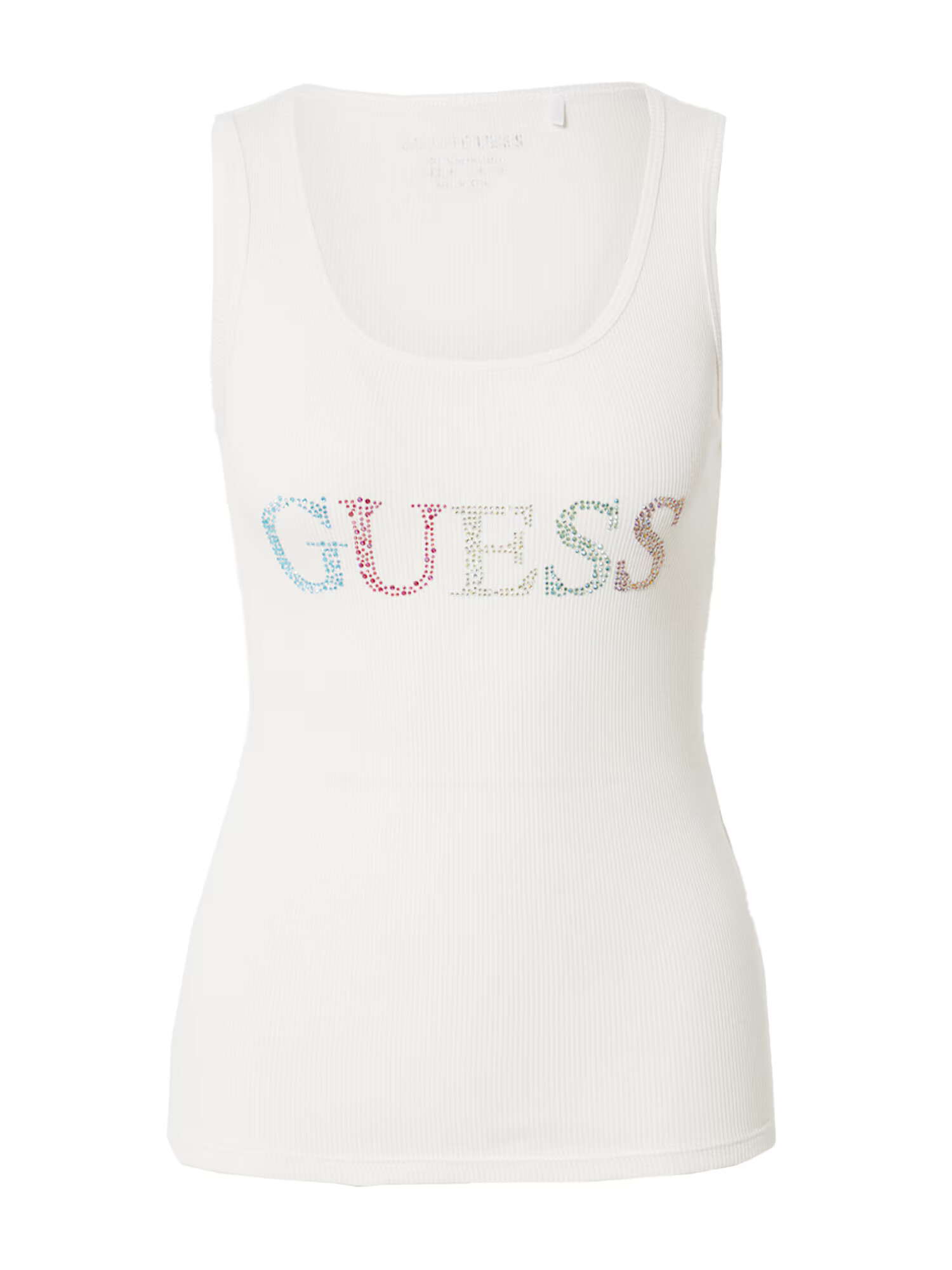 GUESS Top verde pastel / roz / roz deschis / alb - Pled.ro