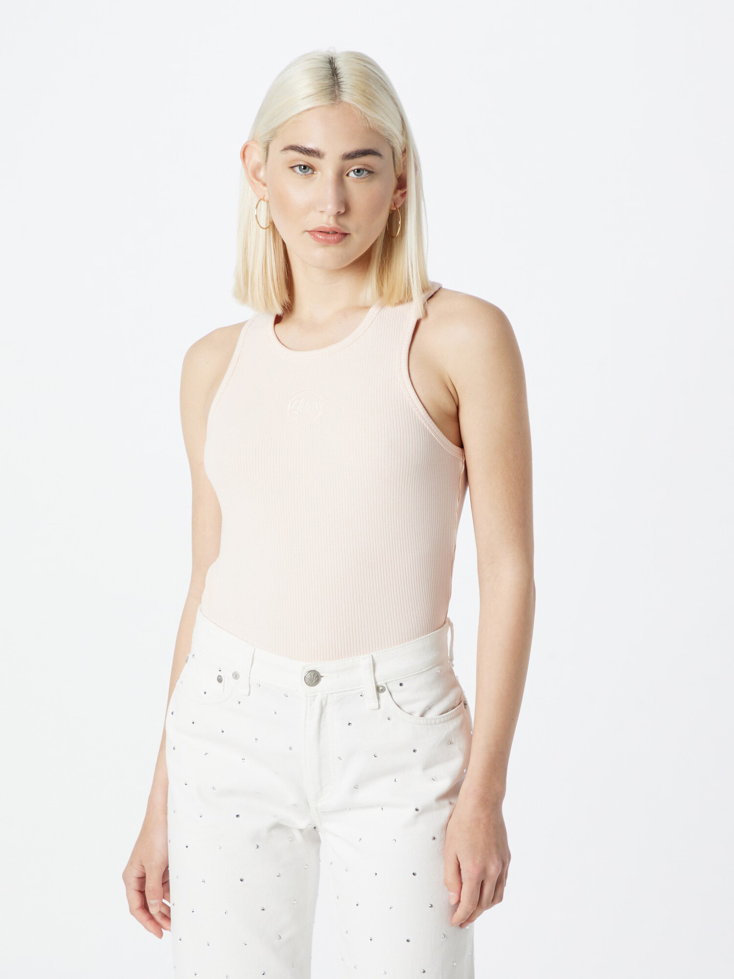 GUESS Top 'DENISE' roz pastel - Pled.ro